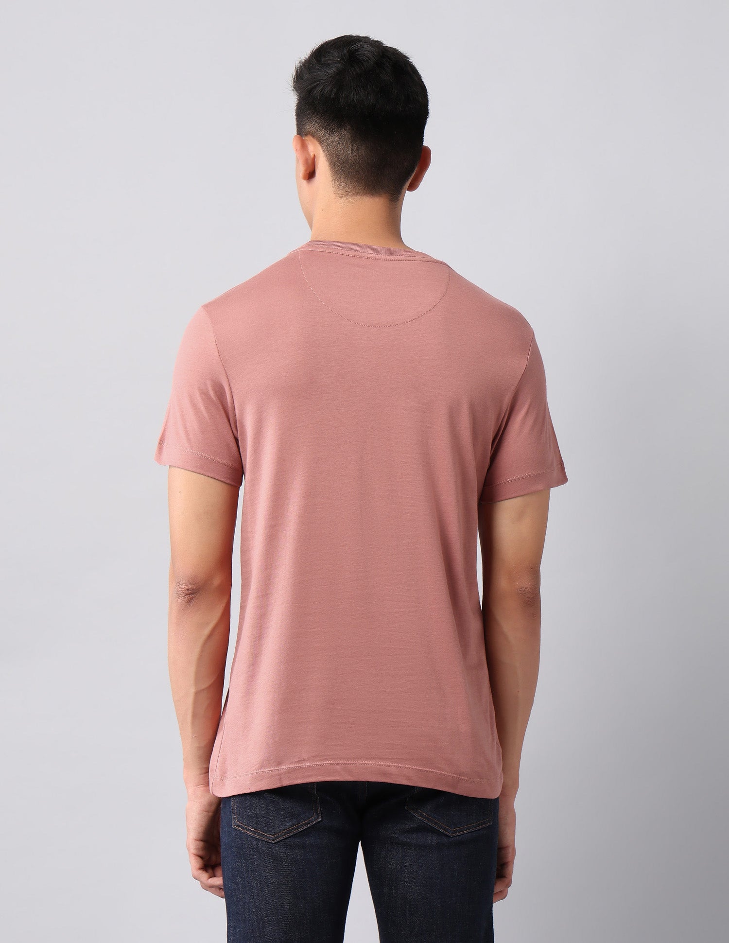 Brand Printed Muscle Fit T-Shirt Peach - U.S. POLO ASSN. | Large