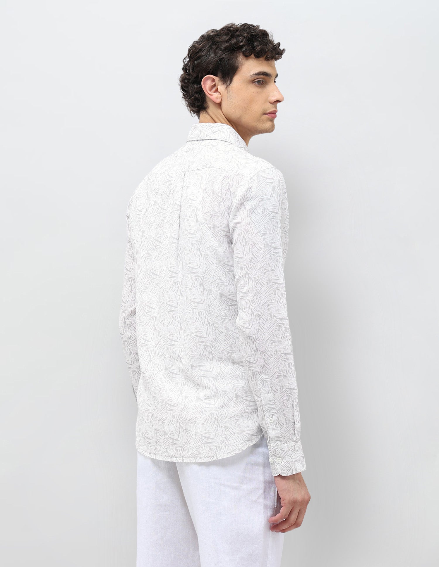 All Over Printed Tailored Fit Shirt Grey - U.S. POLO ASSN. | Large