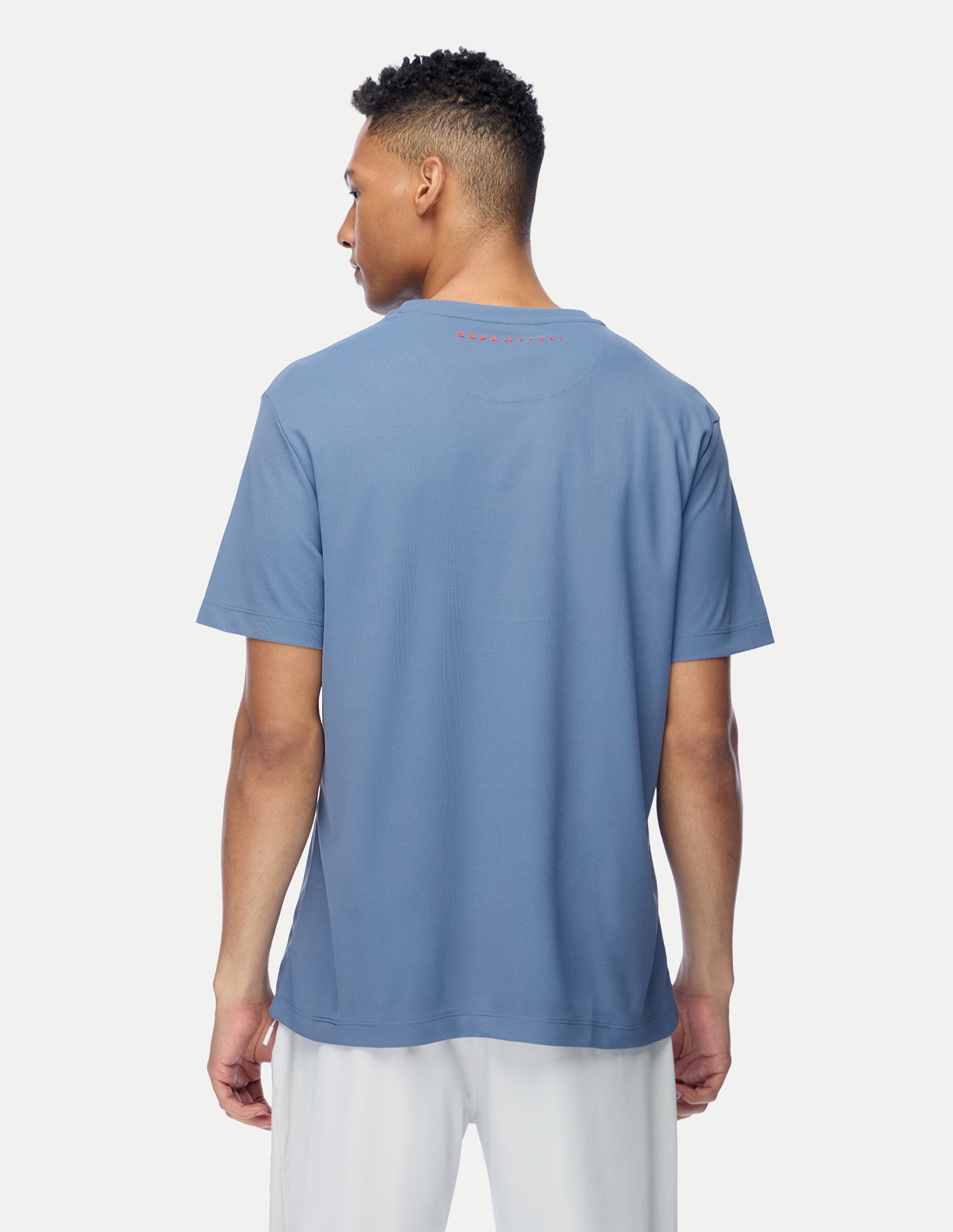 Solid Regular Fit Active T-Shirt Blue - U.S. Polo Assn. India | Large