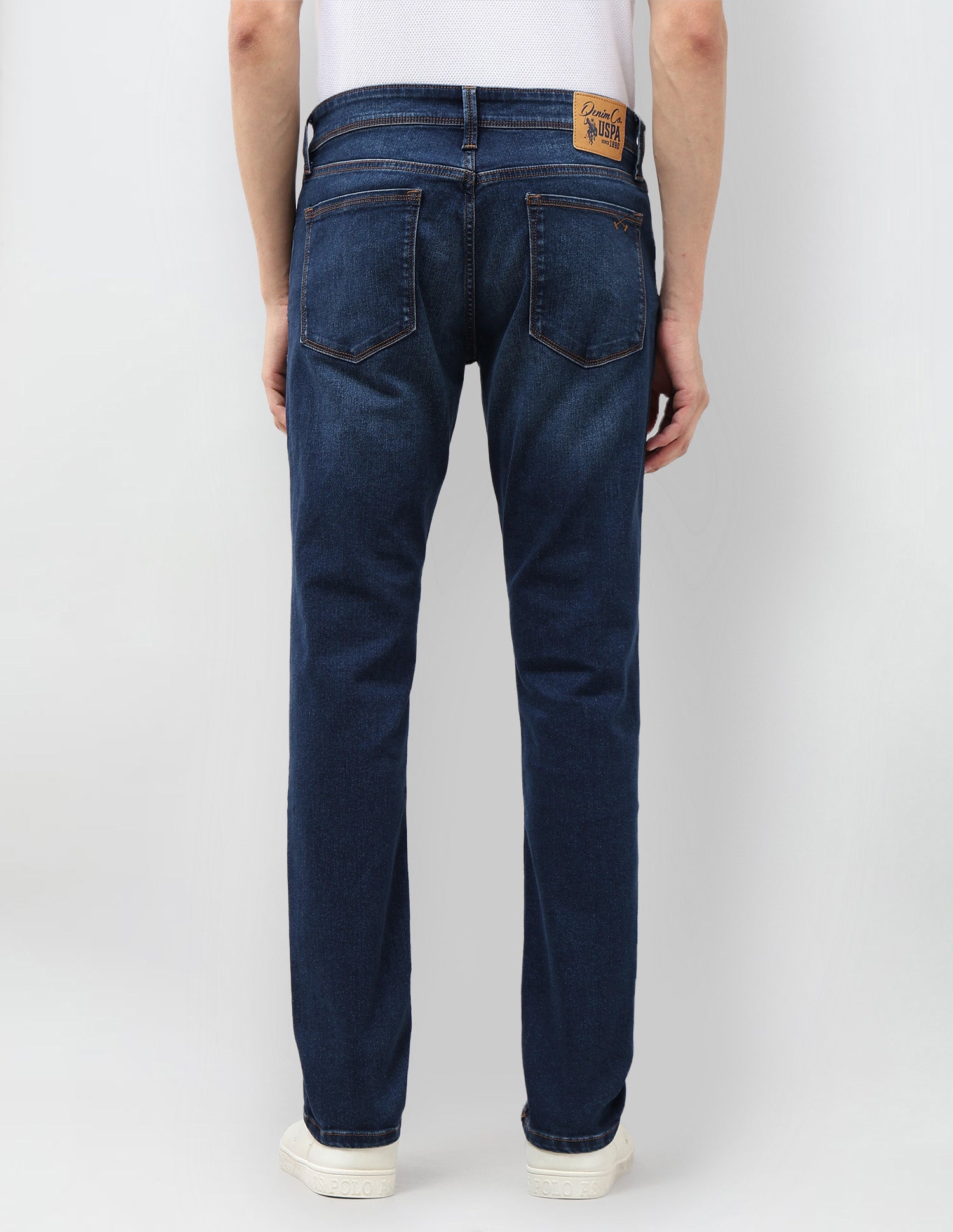 Brandon Slim Tapered Fit Blue Jeans Blue - U.S. POLO ASSN. | Large