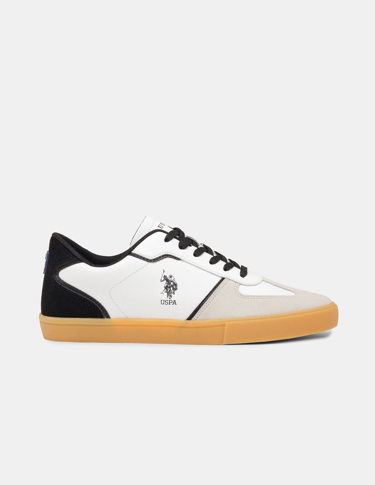 Men Colour Blocked Suede Oberon Sneakers Off White - U.S. Polo Assn. India | Large