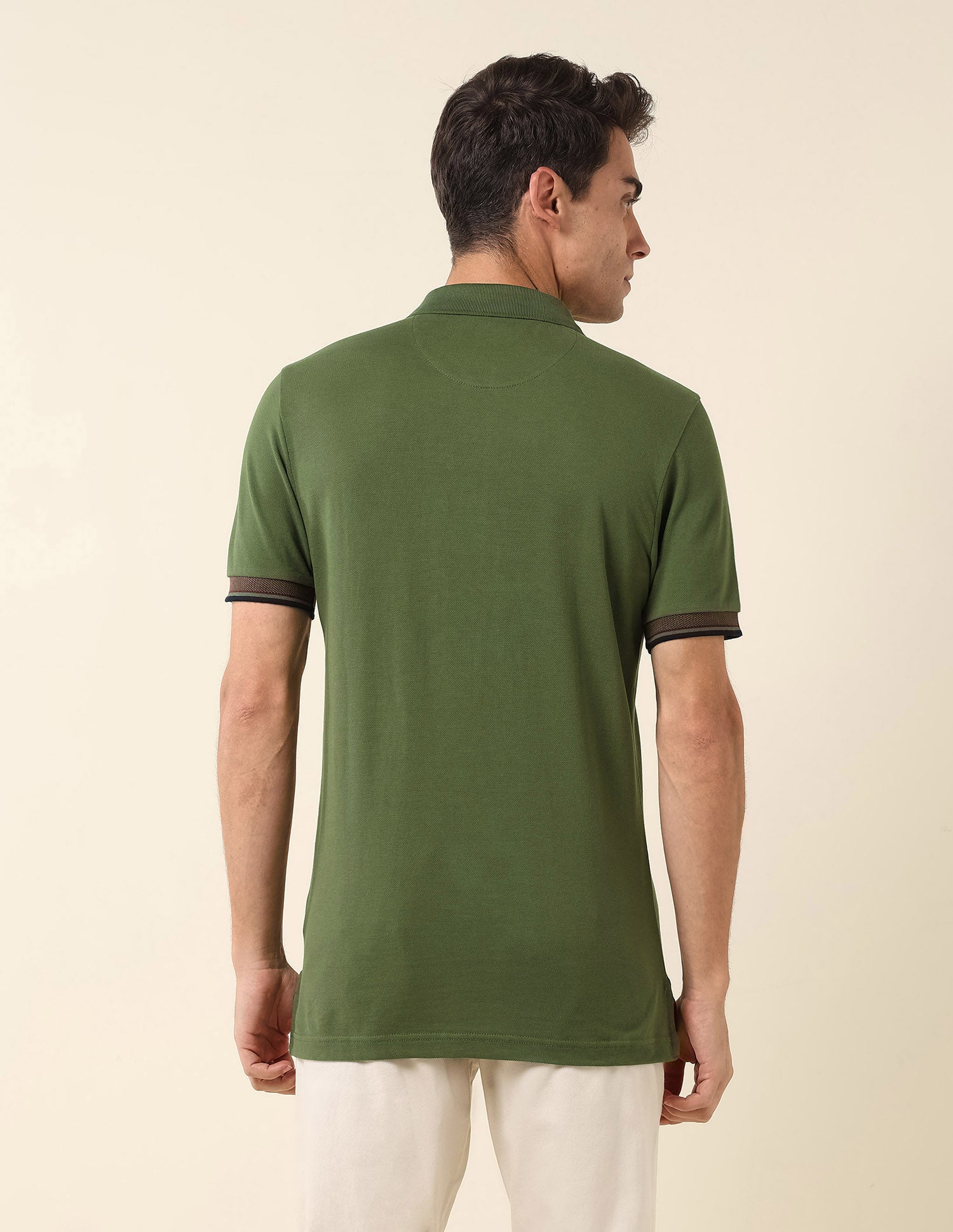 Brand Printed Slim Fit Polo Shirt Dark Green - U.S. POLO ASSN. | Large
