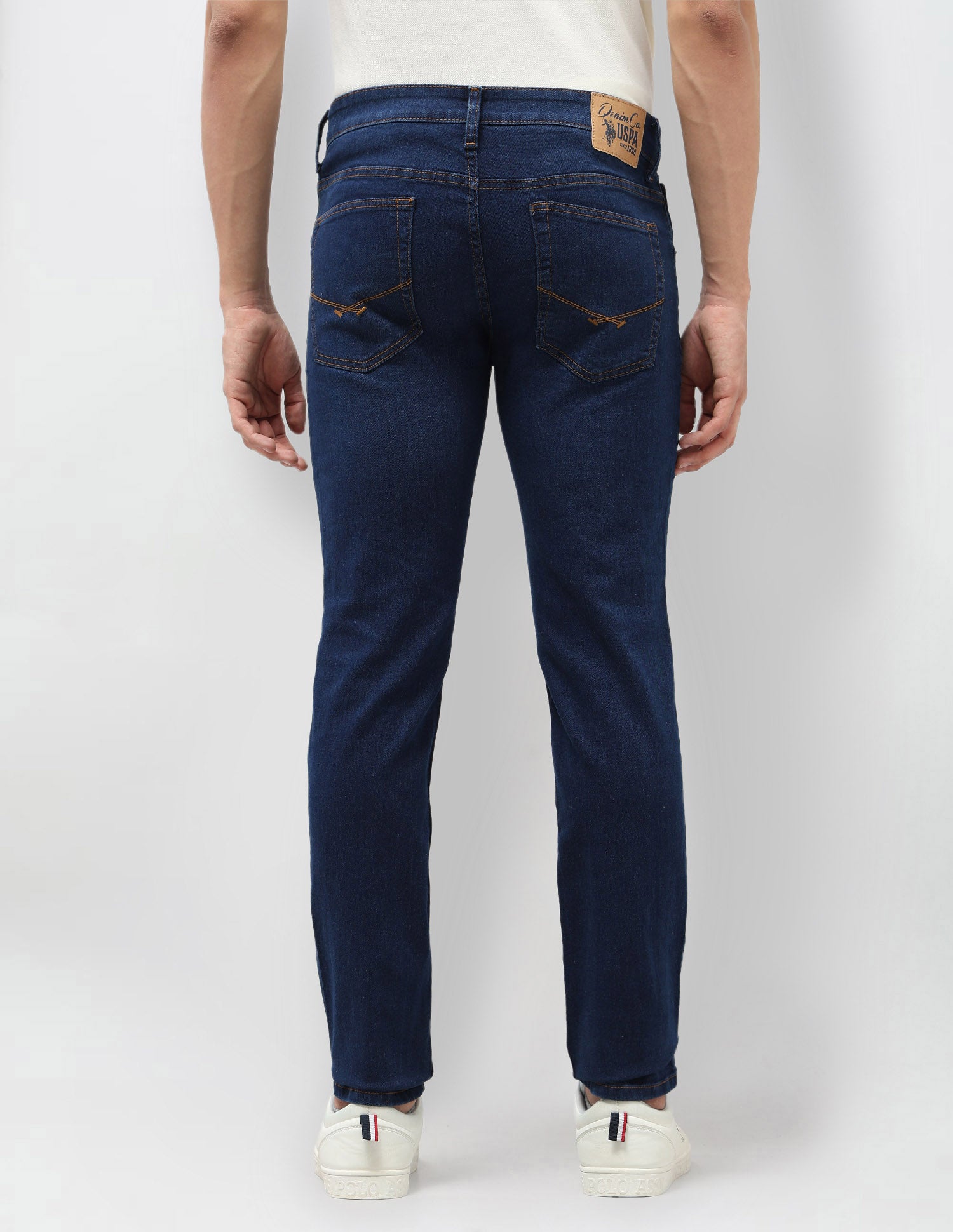 Brandon Slim Tapered Fit Blue Jeans Blue - U.S. Polo Assn. India | Large