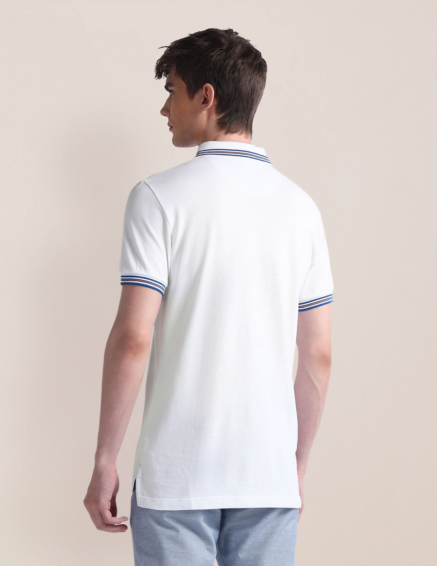 Slim Fit Logo Polo Shirt White - U.S. POLO ASSN. | Large