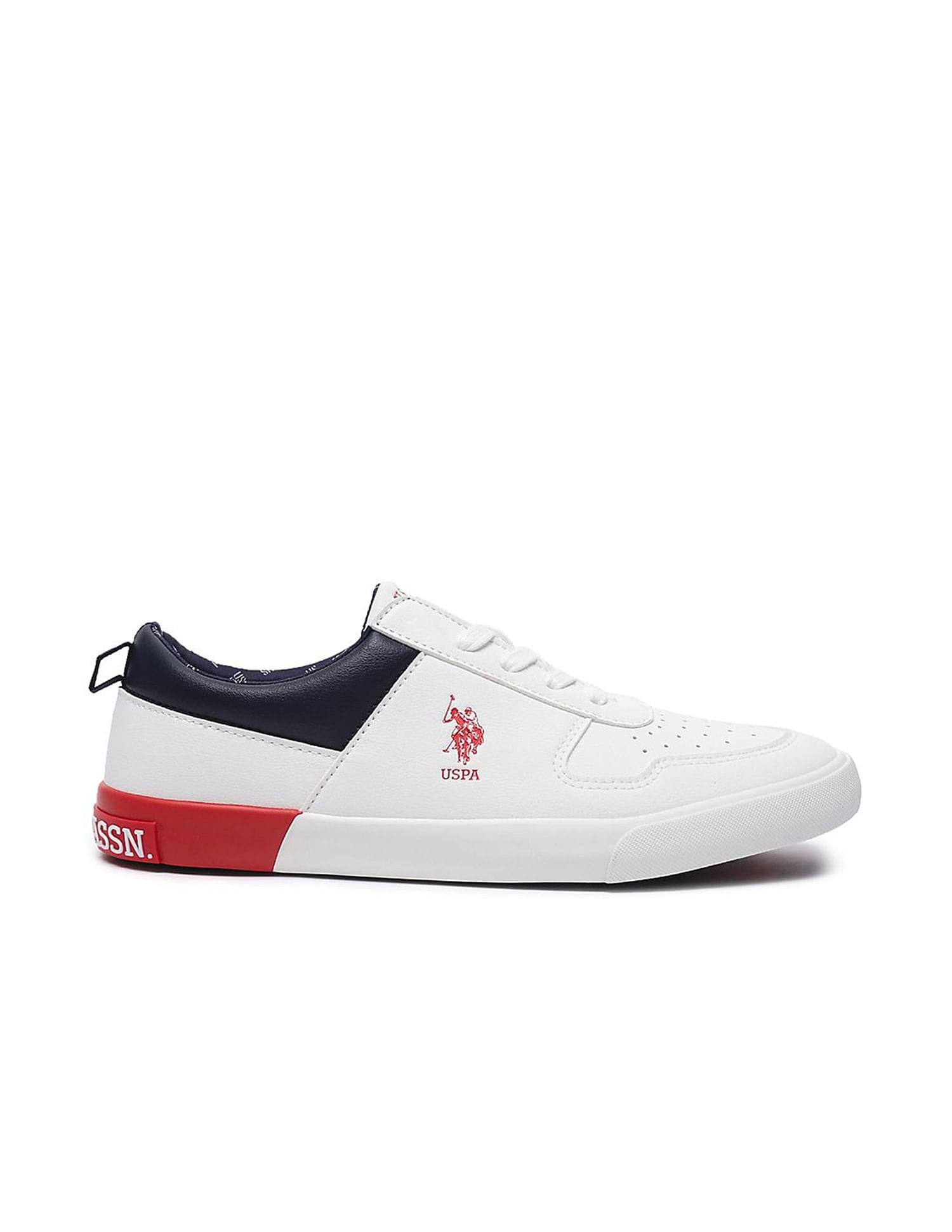 Men Colourblocked Clanal 3.0 Sneakers Off White - U.S. Polo Assn. India | Large