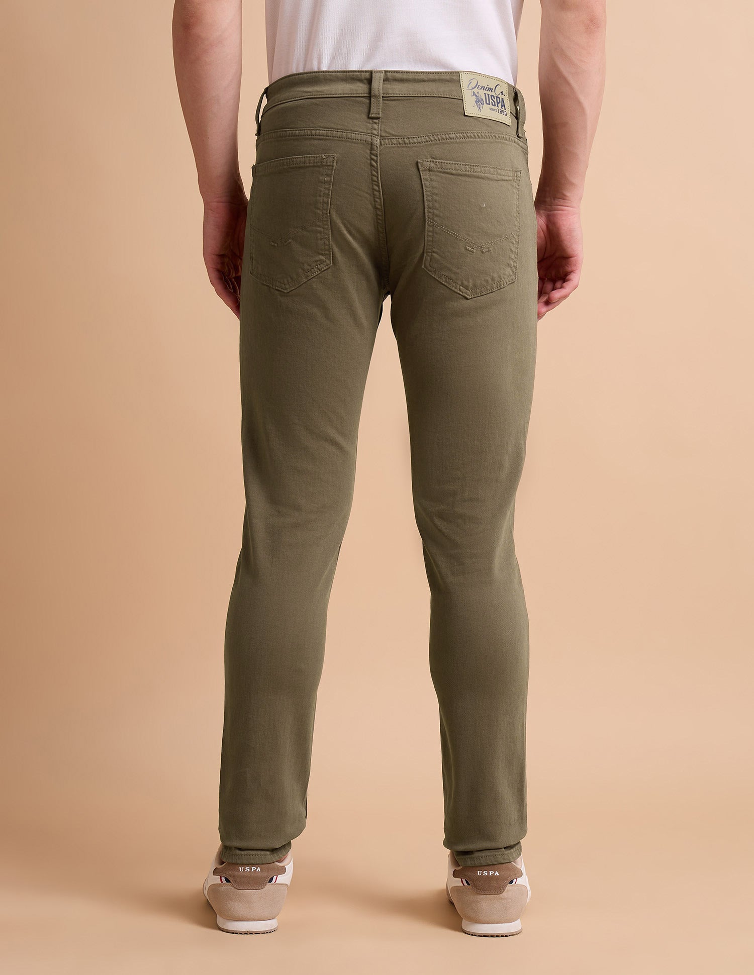 Brandon Slim Tapered Fit Brown Jeans