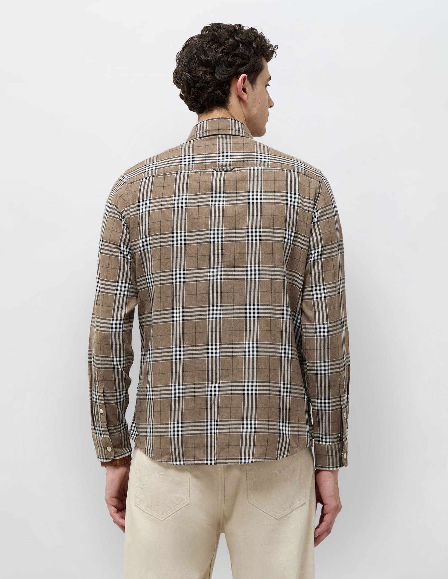 Regular Fit Tartan Checked Shirt Brown - U.S. POLO ASSN. | Large