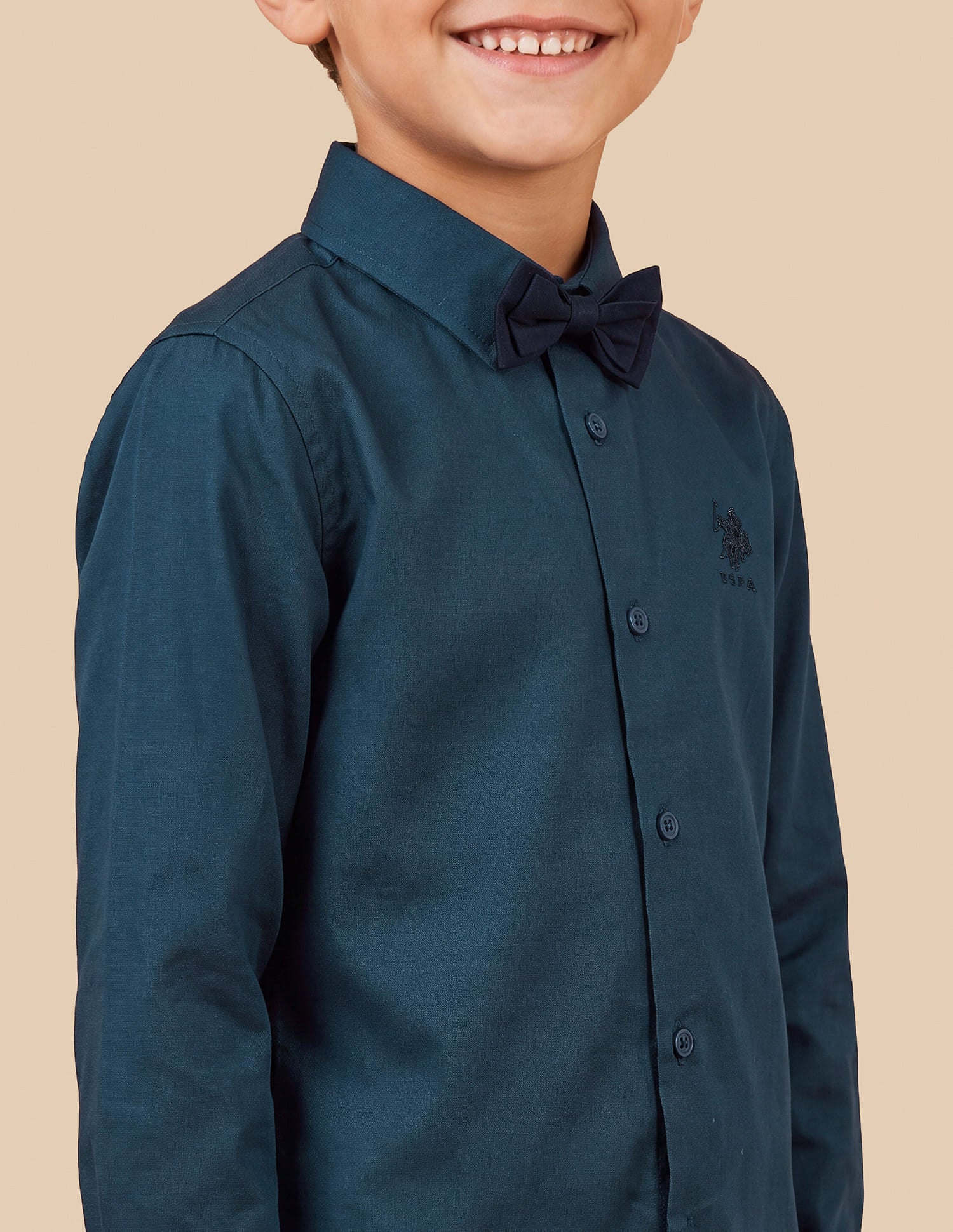 Satin Regular Fit Shirt Green - U.S. Polo Assn. India | Large
