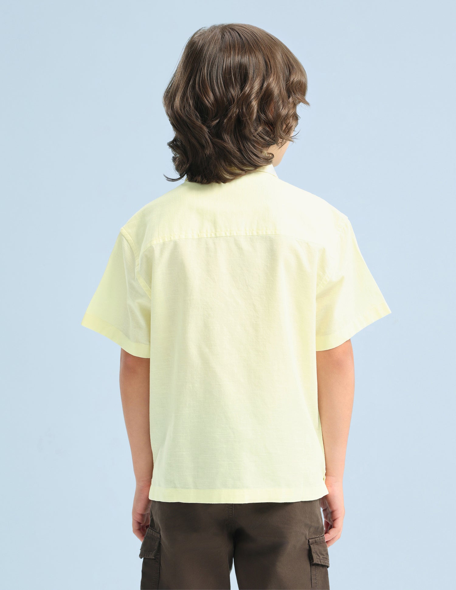 Graphic Printed Regular Fit Shirt Yellow - U.S. Polo Assn. India | Large
