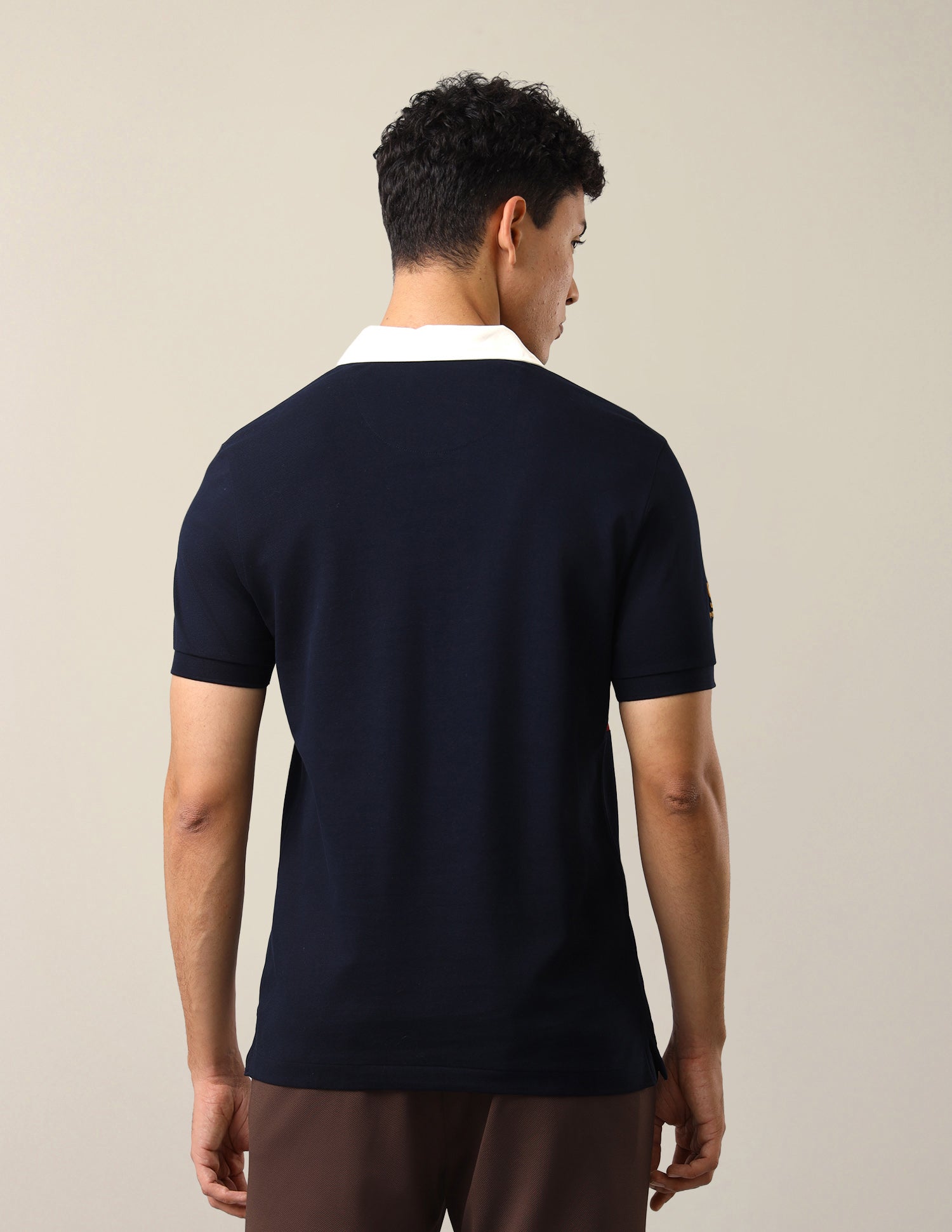Brand Embroidered Slim Fit Polo Shirt Navy - U.S. Polo Assn. India | Large