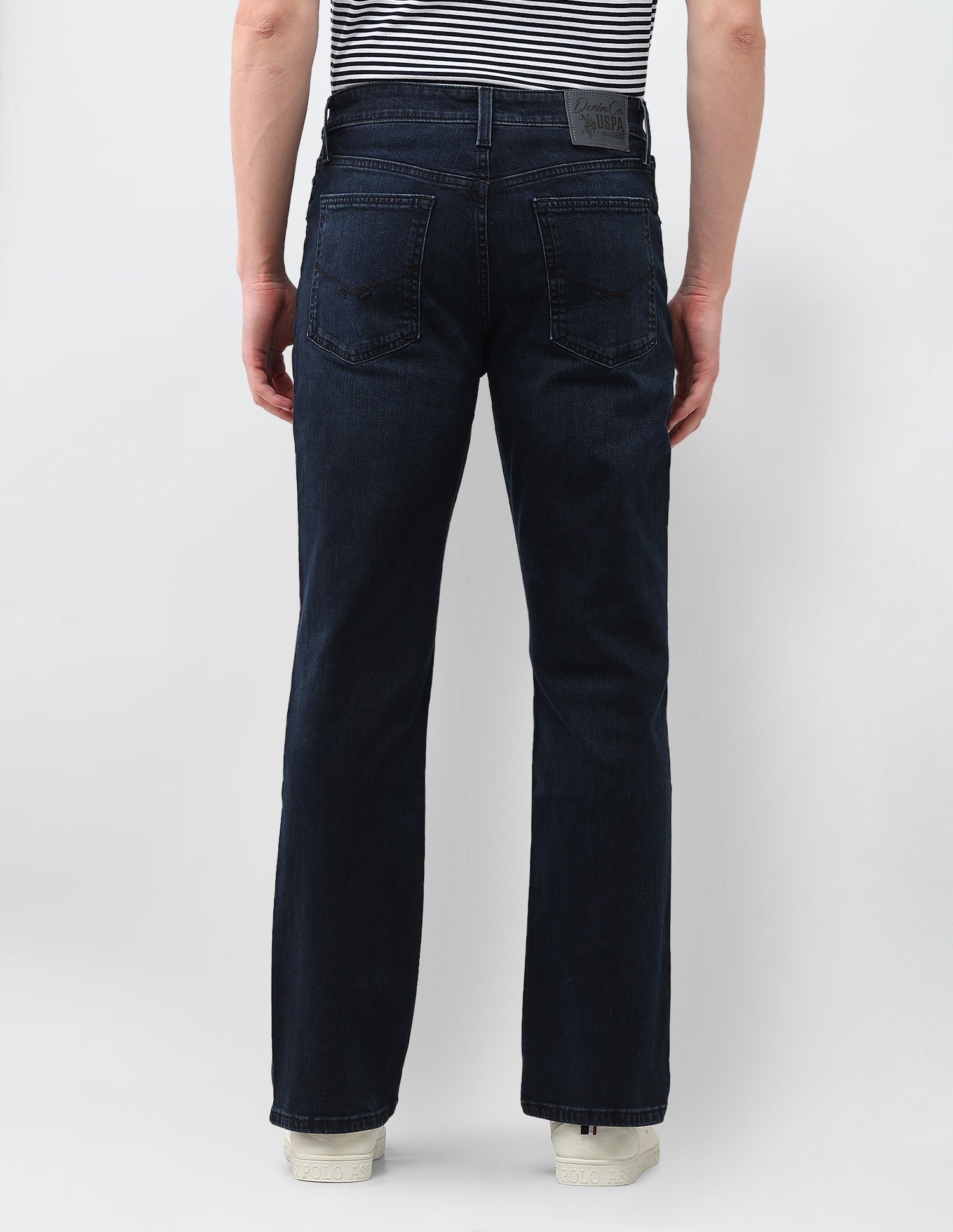 Connor Bootcut Fit Blue Jeans Tinted Wash - U.S. Polo Assn. India | Large