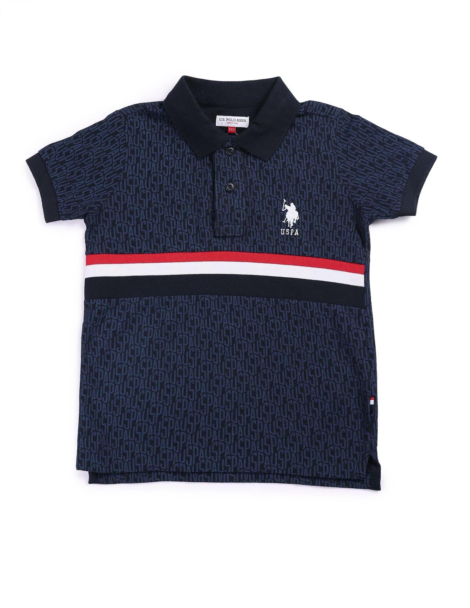 Regular fit Striped Polo Shirt Navy - U.S. POLO ASSN. | Large