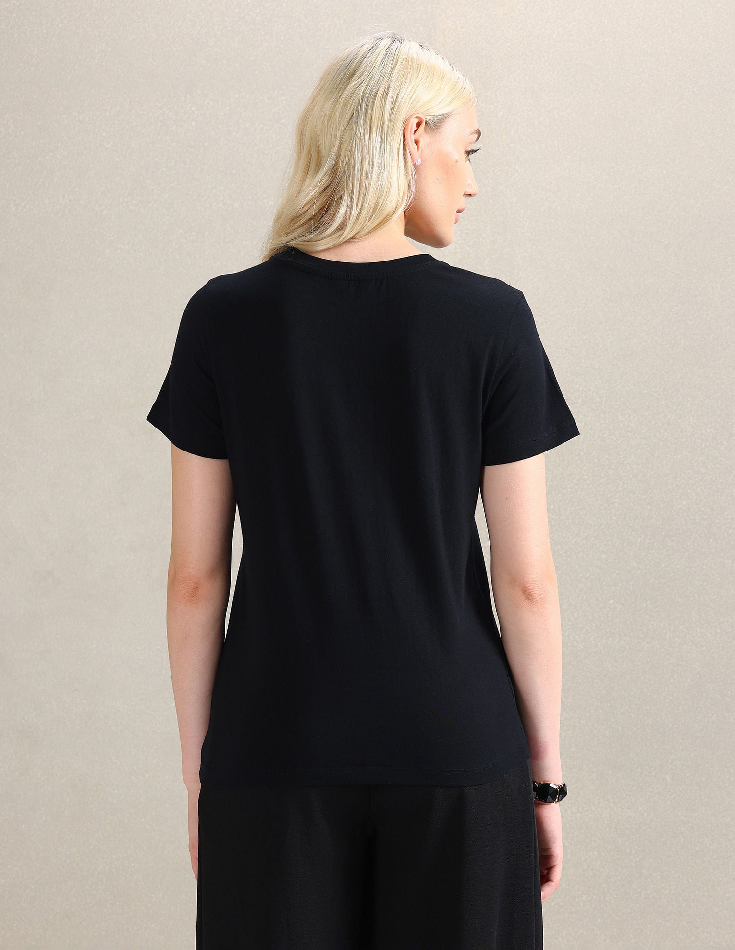 HD Brand Print Cotton T-Shirt Black - U.S. POLO ASSN. | Large