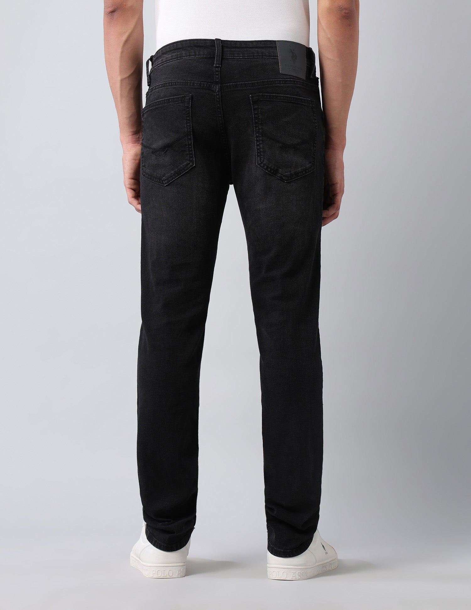 Brandon Slim Tapered Fit Black Jeans Black - U.S. POLO ASSN. | Large