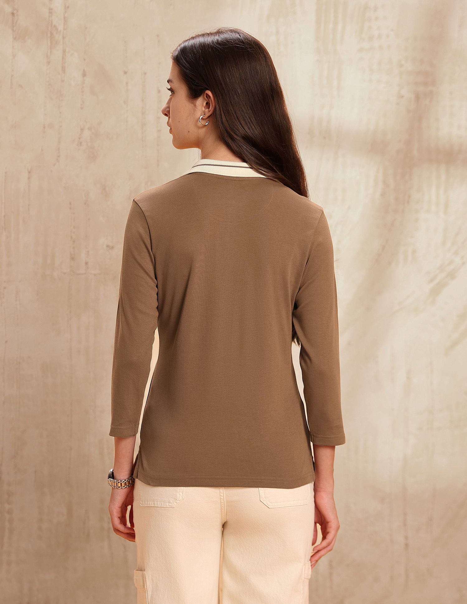 Regular Fit Solid Polo Shirt Brown - U.S. POLO ASSN. | Large