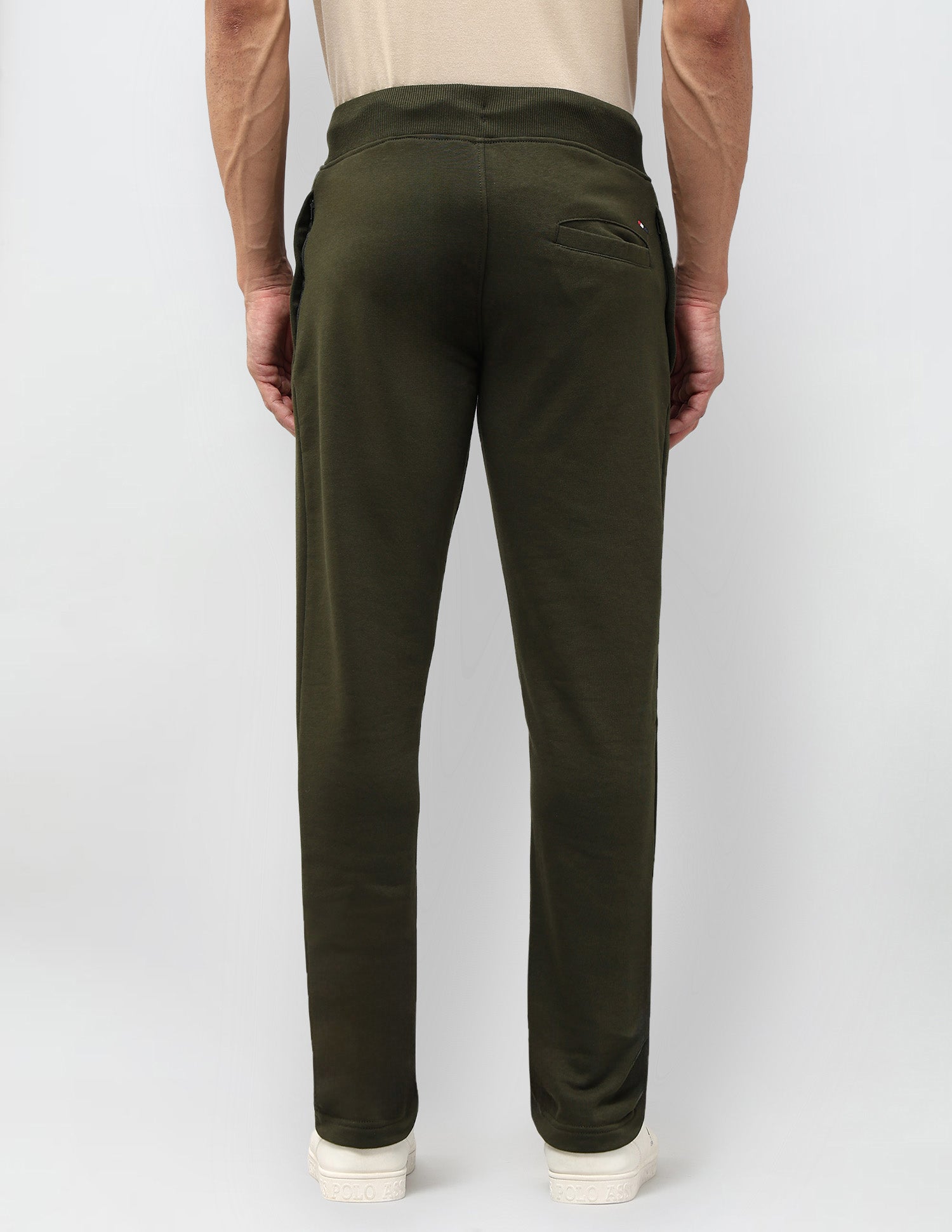 Solid Regular Fit Track Pants Olive - U.S. POLO ASSN. | Large