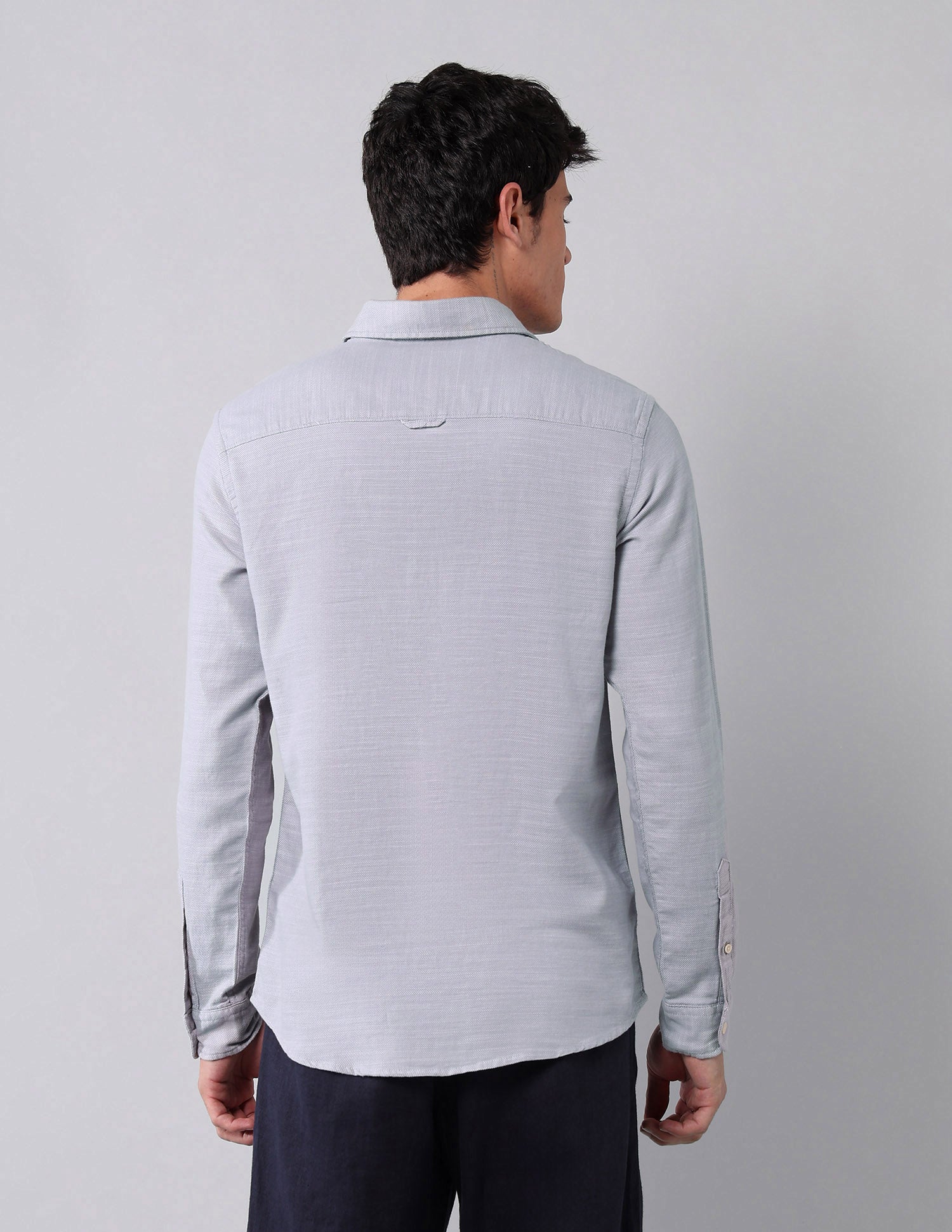 All-Over Printed Pure Cotton Shirt Grey - U.S. Polo Assn. India | Large