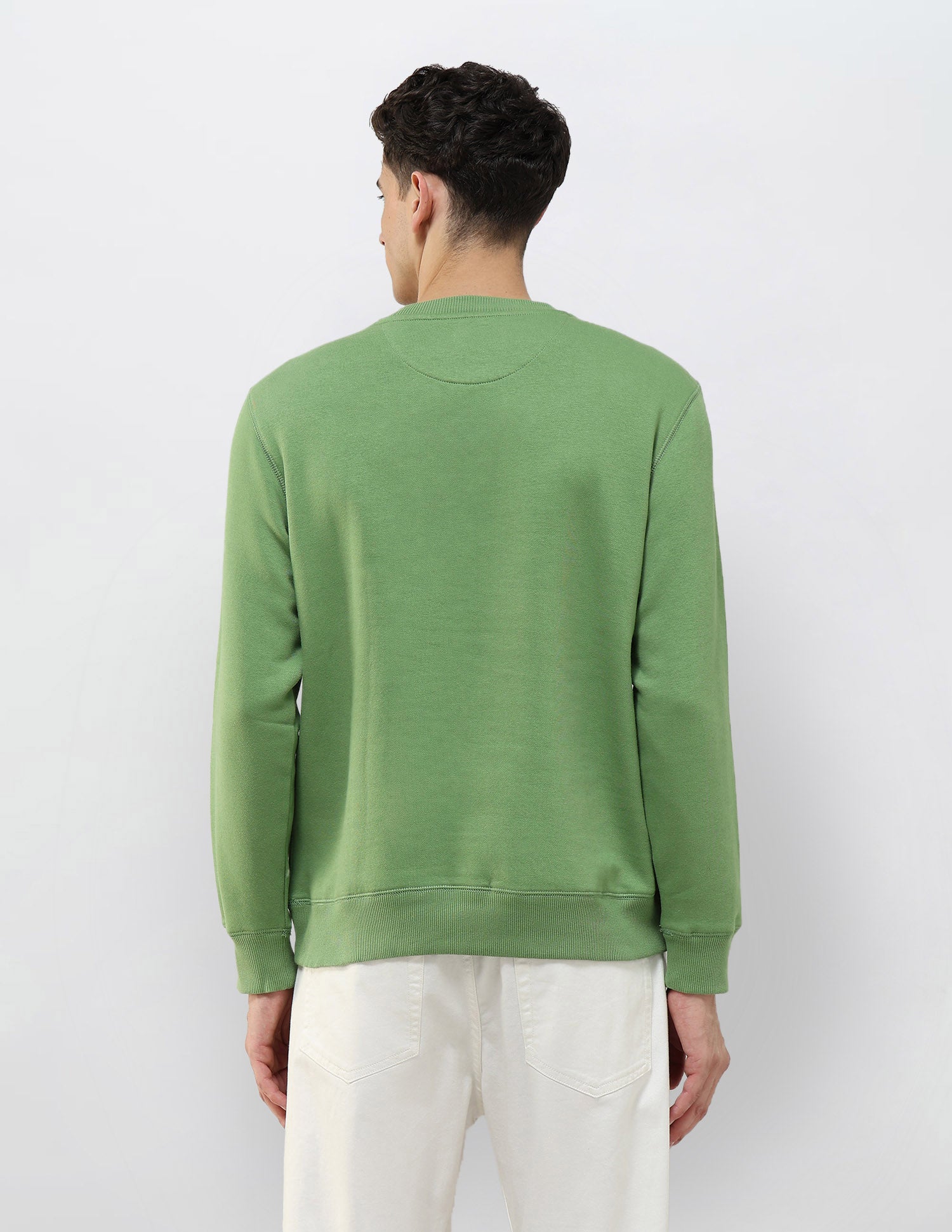 Brand Printed Regular Fit Sweatshirt Light Green - U.S. POLO ASSN. | Large