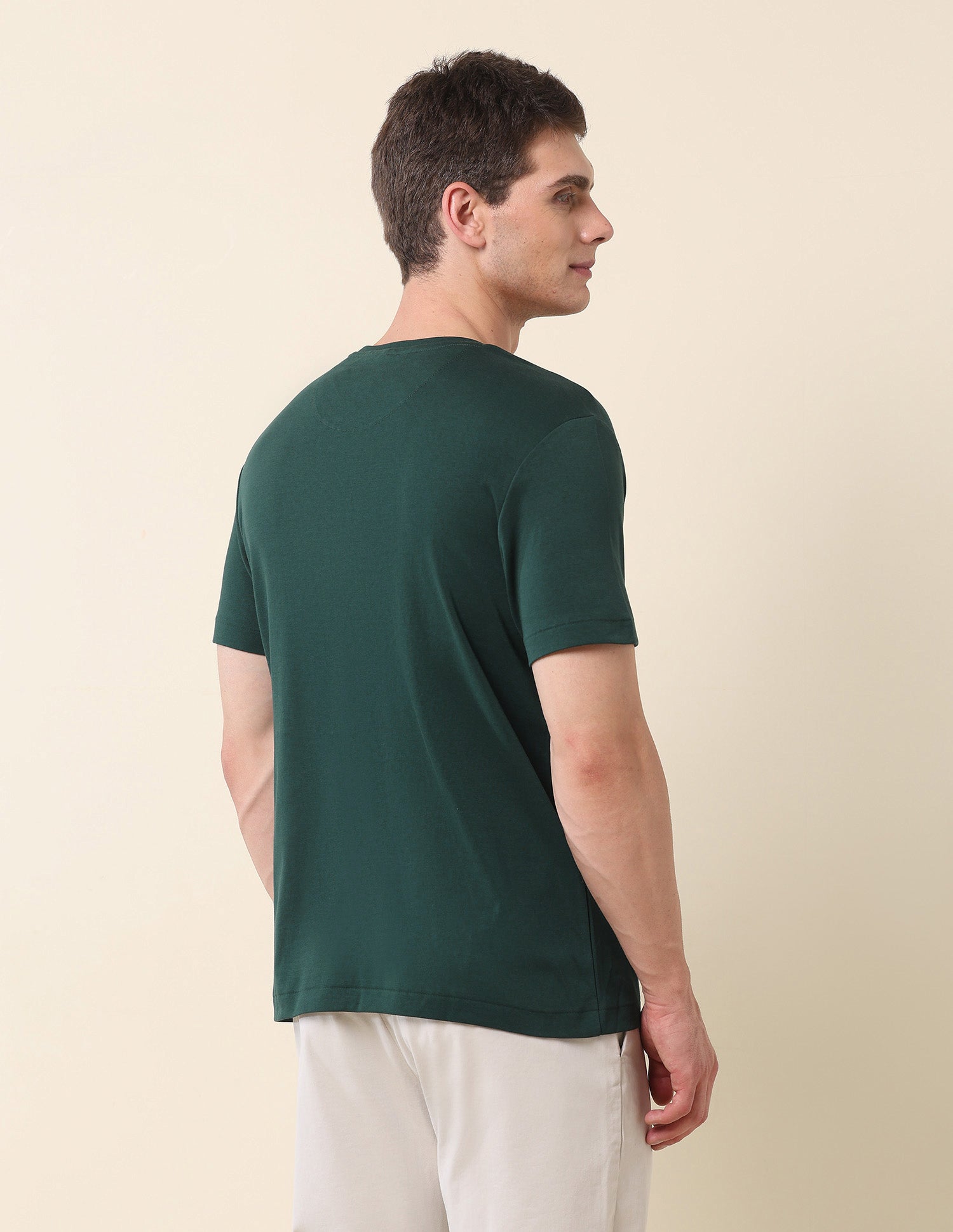 Brand Printed Gold Cup T-Shirt Dark Green - U.S. Polo Assn. India | Large