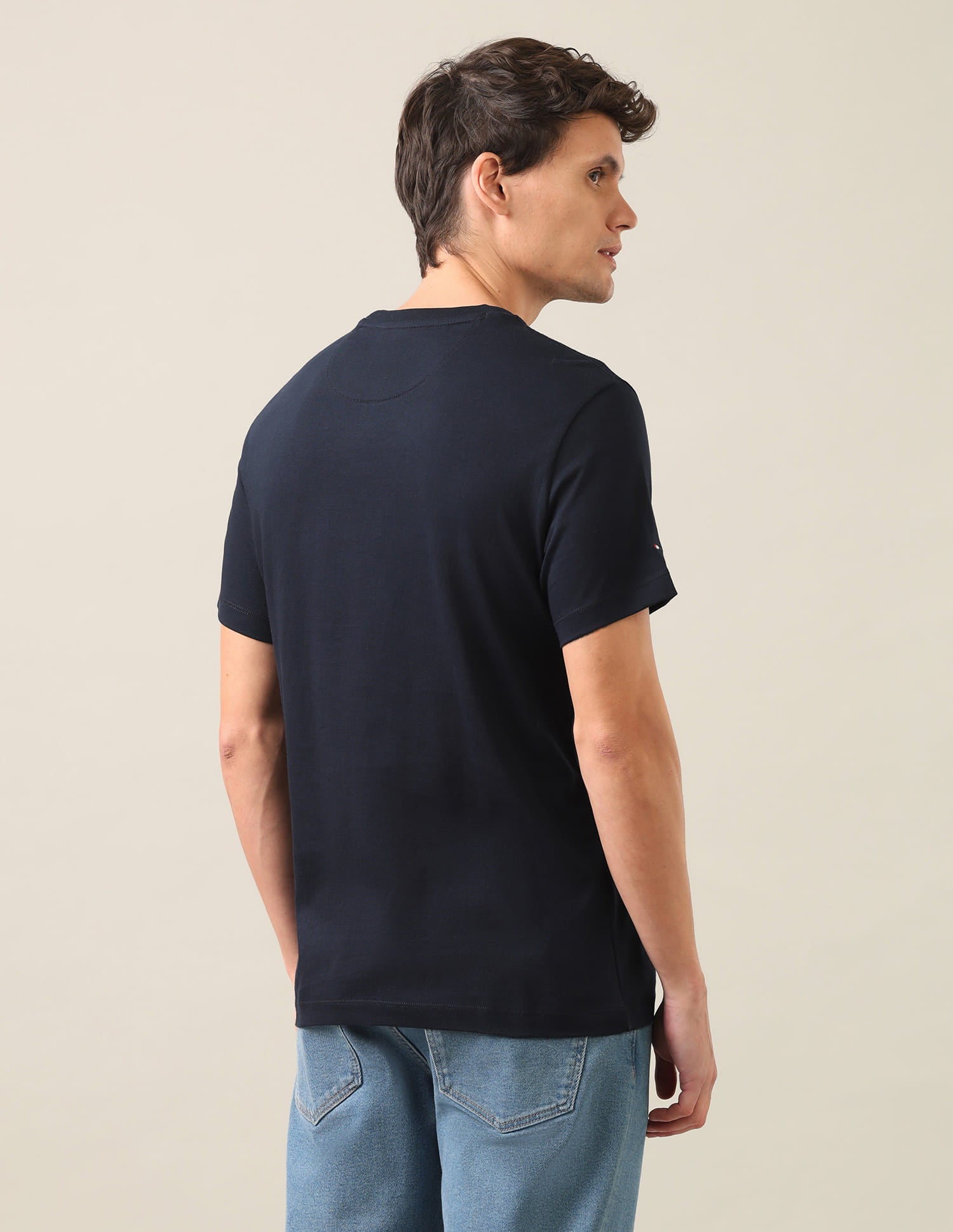 Graphic Brand Printed Slim Fit T-Shirt Navy - U.S. Polo Assn. India | Large