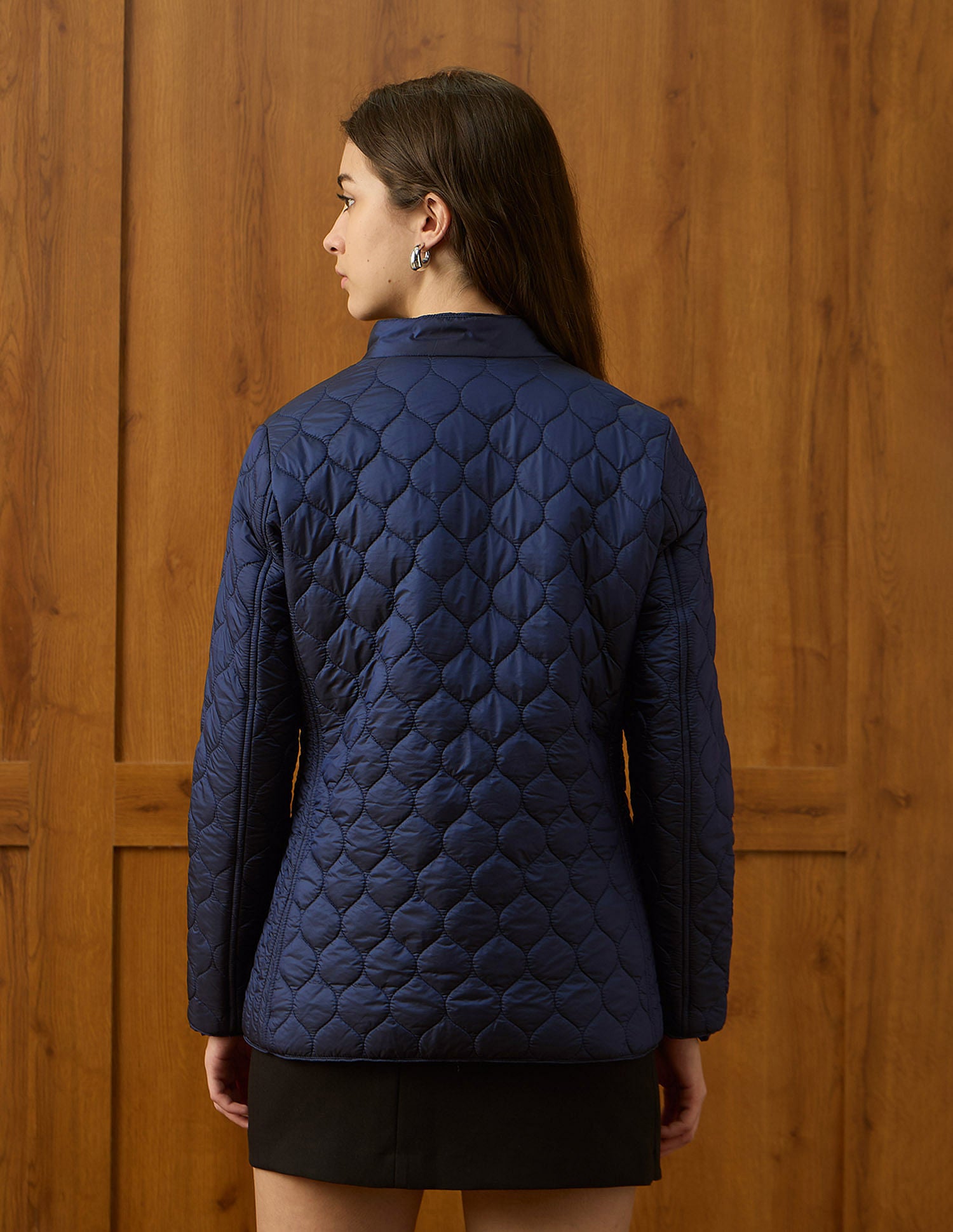 Regular Fit Quilted Jacket Navy - U.S. POLO ASSN. | Large