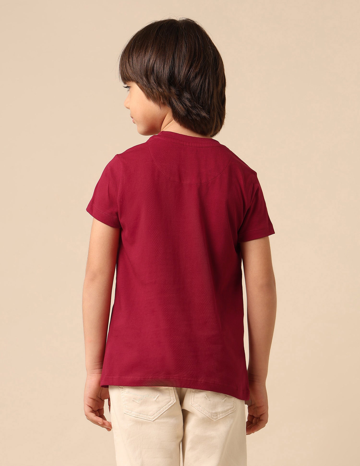 Boys Pure Cotton Graphic Brand Printed T Shirt Red - U.S. POLO ASSN. | Large