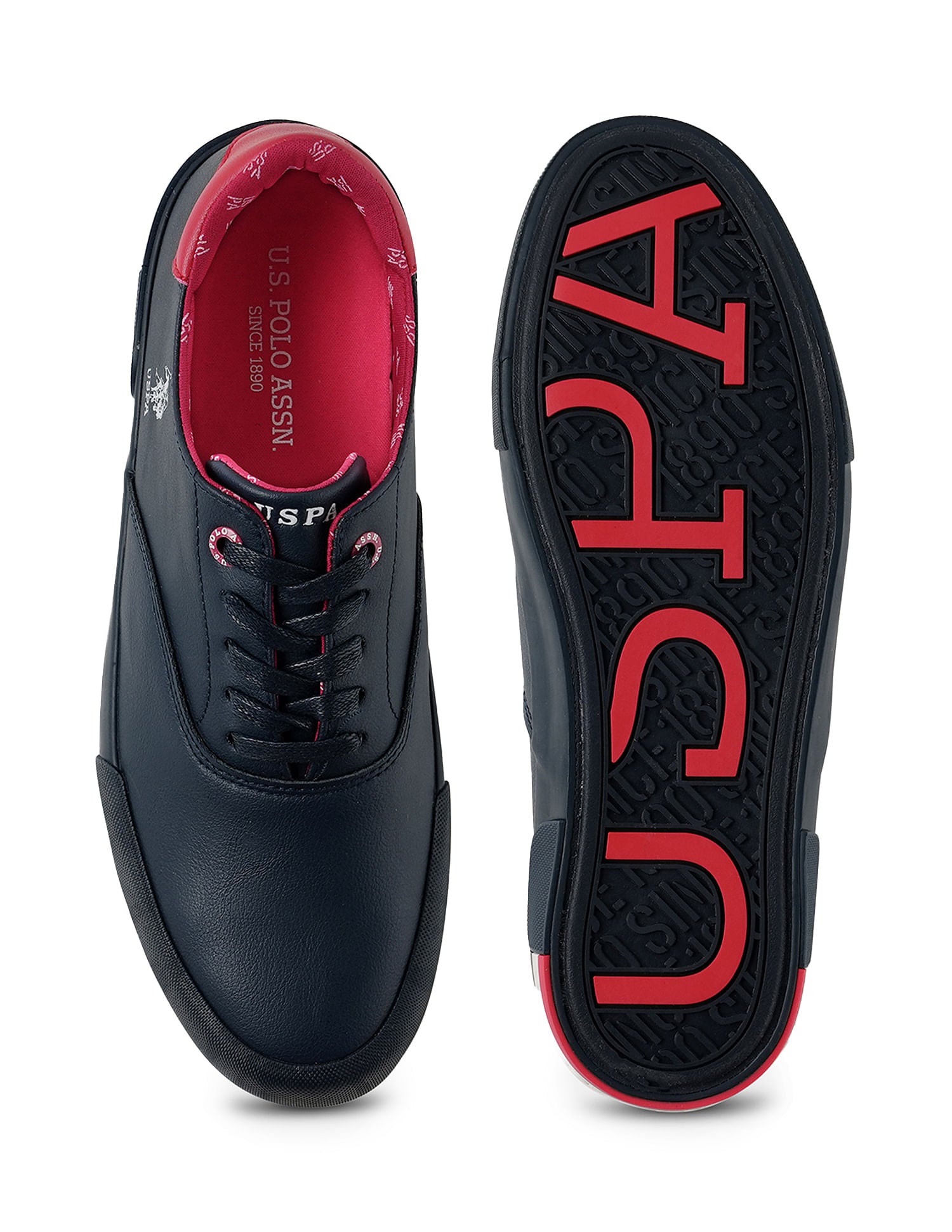 Men Solid Erland 2.0 Sneakers Navy - U.S. Polo Assn. India | Large