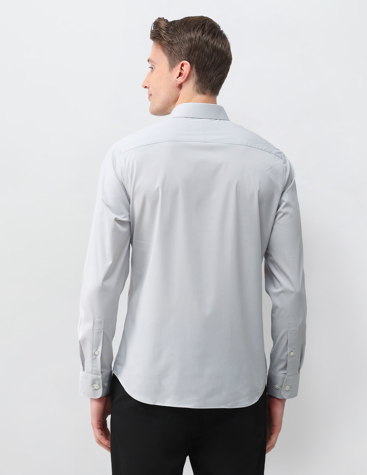 Aeris Solid Regular Fit Shirt Grey - U.S. Polo Assn. India | Large