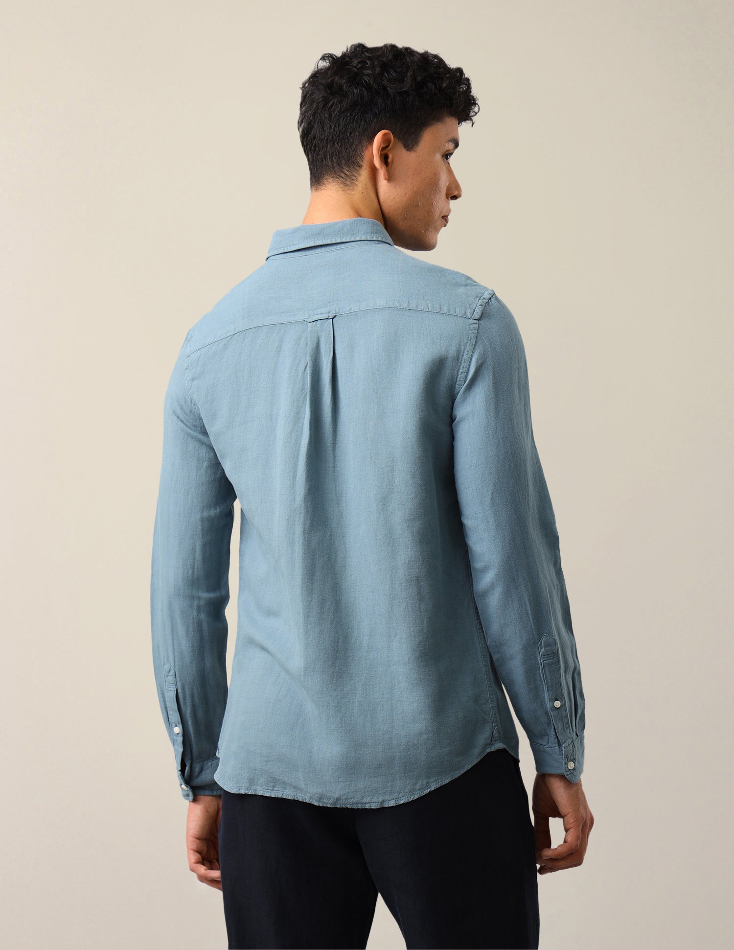 Solid Regular Fit Shirt Teal - U.S. Polo Assn. India | Large