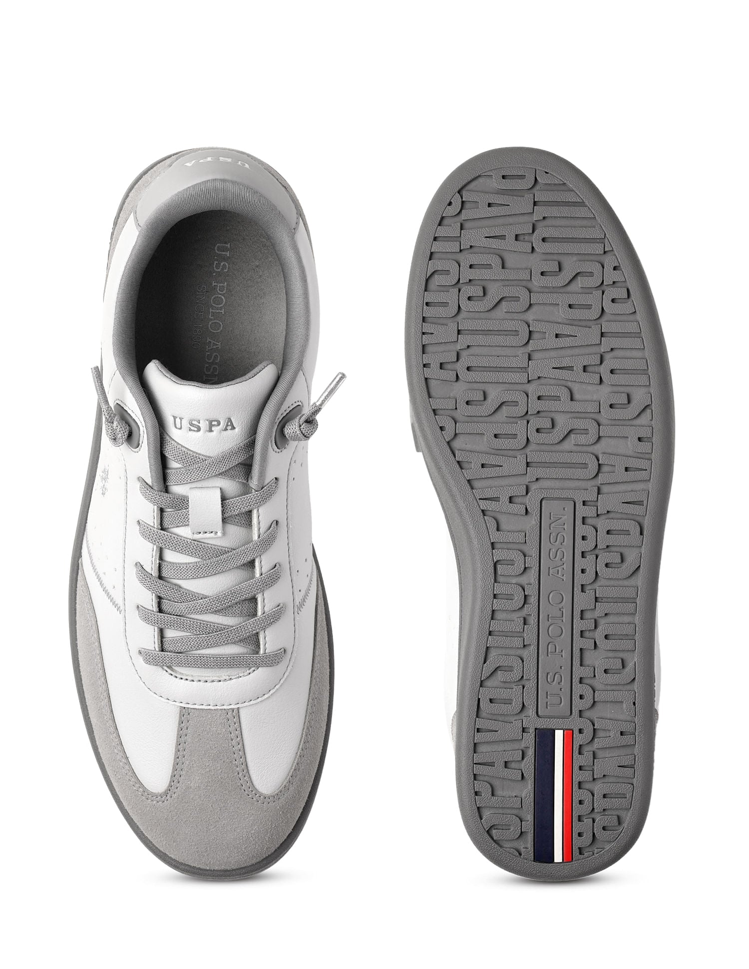 Men Cenik Colourblocked Sneakers Grey - U.S. Polo Assn. India | Large