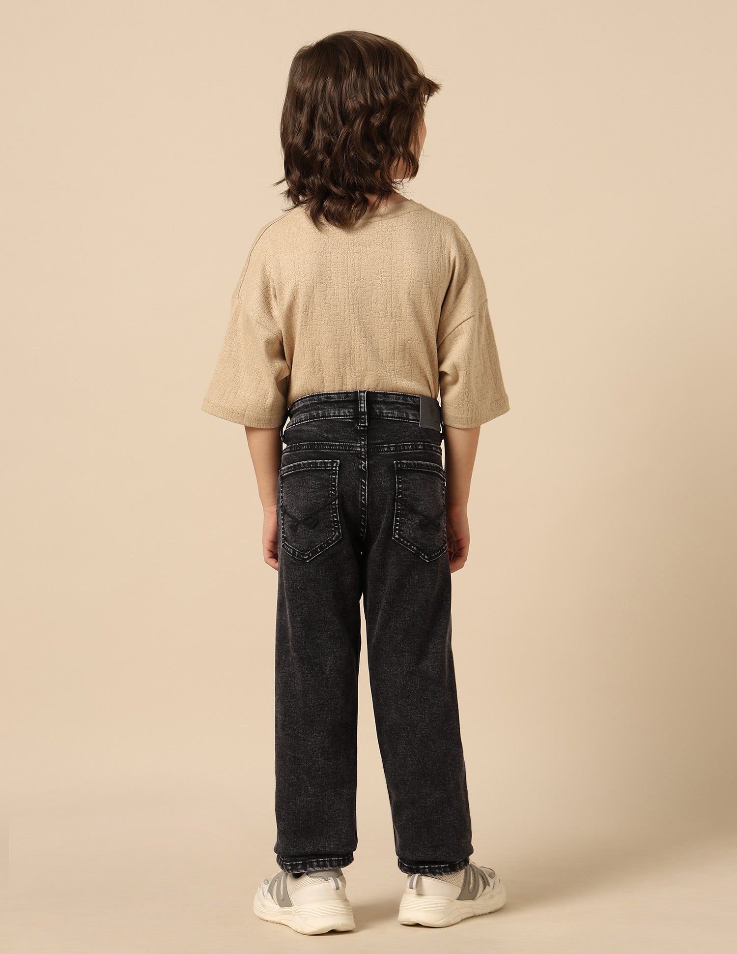 Boys Acid Wash Relaxed Fit Jeans Black - U.S. POLO ASSN. | Large