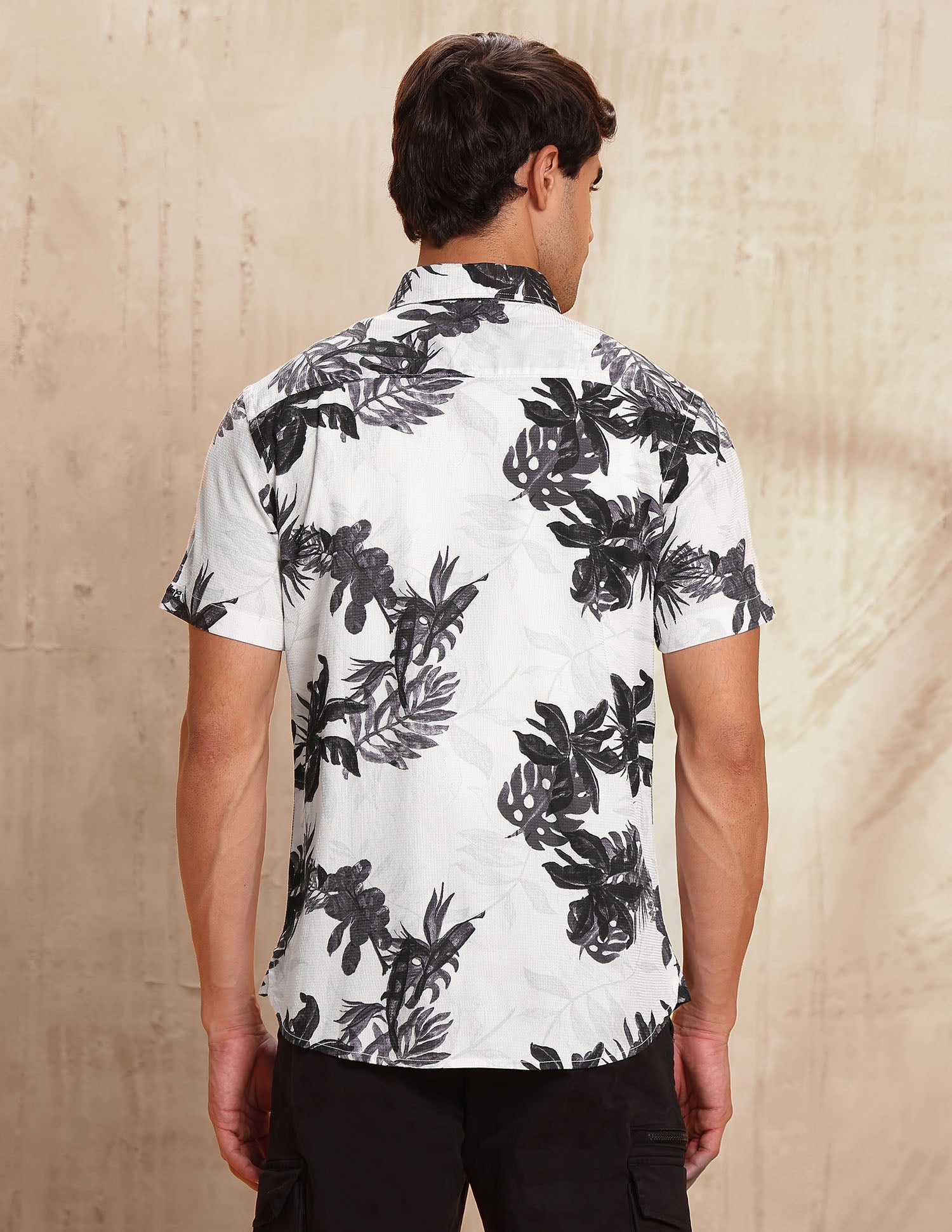 Slim Fit Floral Printed Shirt White - U.S. POLO ASSN. | Large