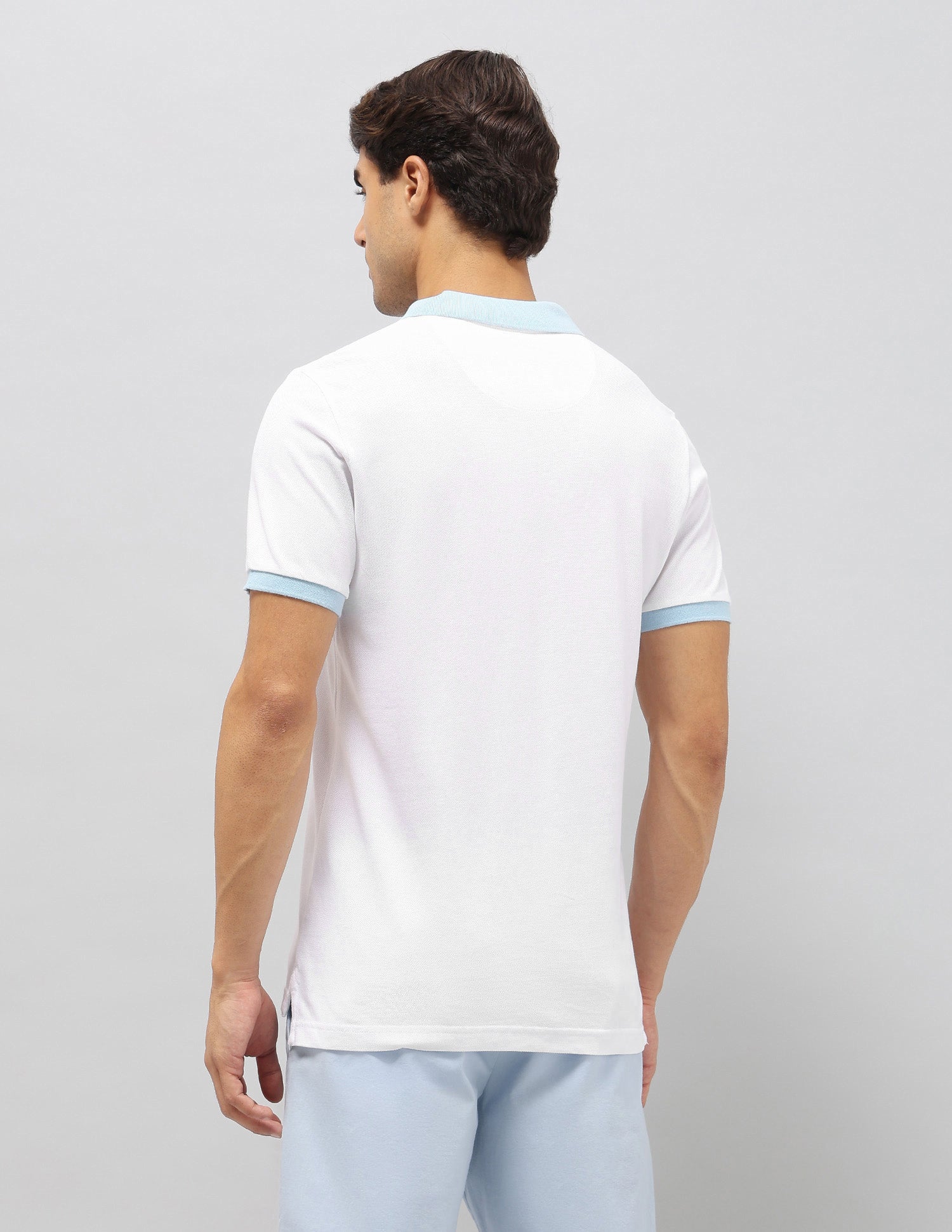 Vertical Striped Slim Fit Polo Shirt White - U.S. Polo Assn. India | Large