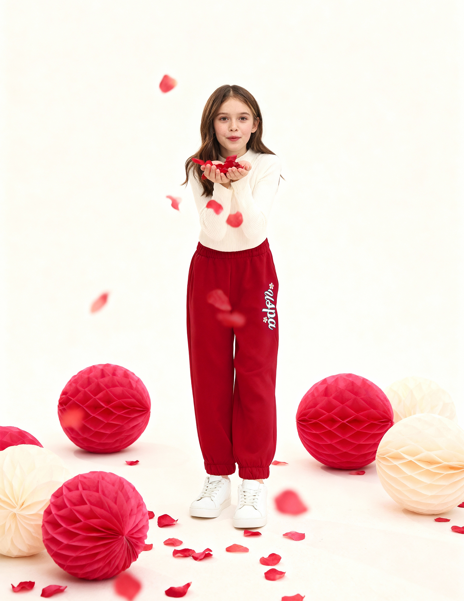 Girls Solid Regular Fit Joggers