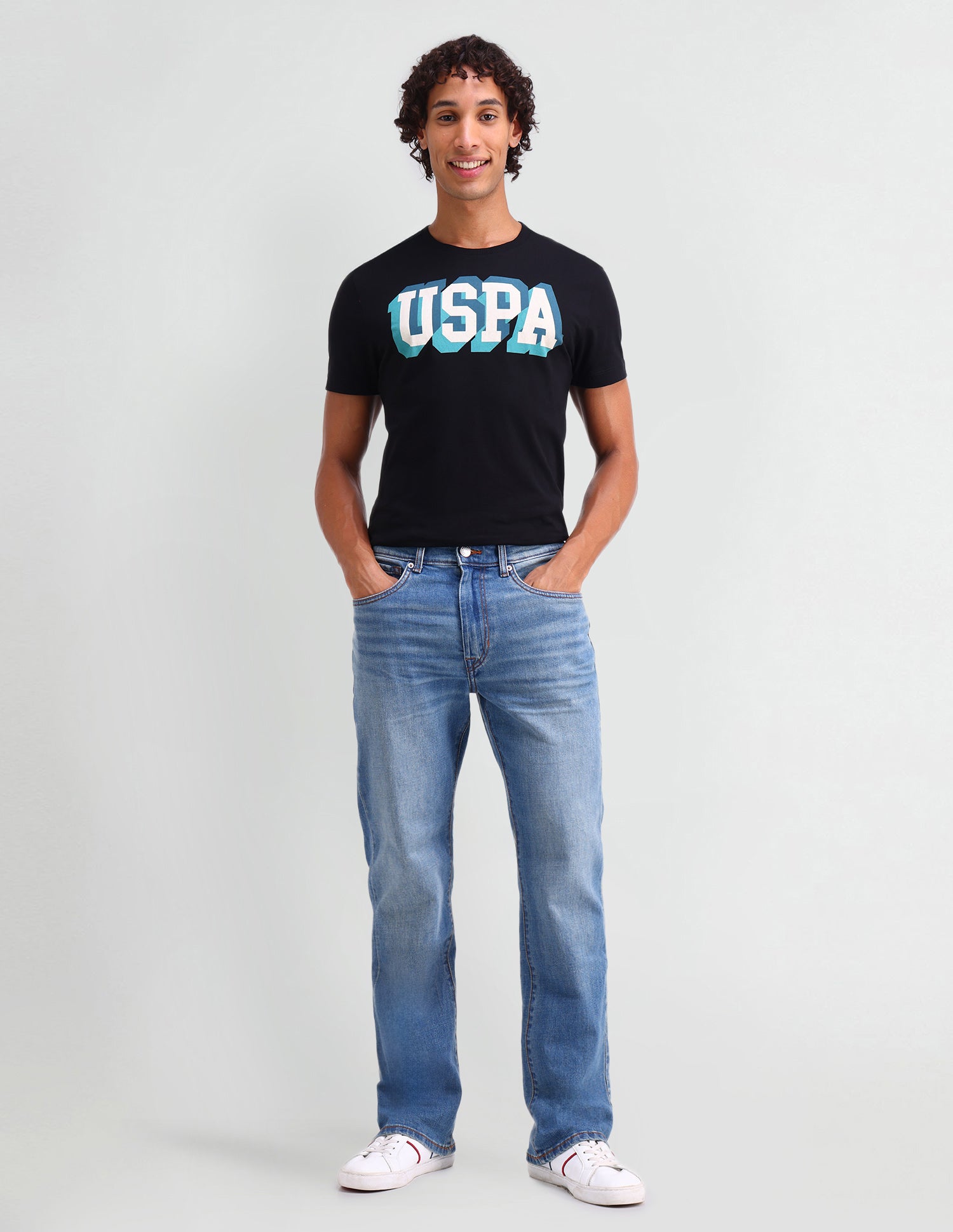 Connor Bootcut Fit Blue Jeans Blue - U.S. POLO ASSN. | Large