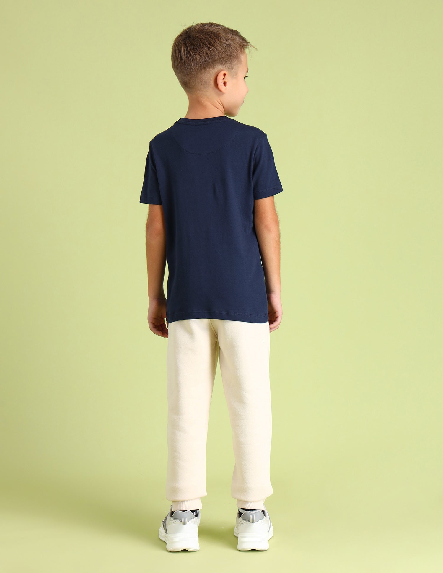Boys Crew Neck Brand Printed T-Shirt Navy - U.S. Polo Assn. India | Large