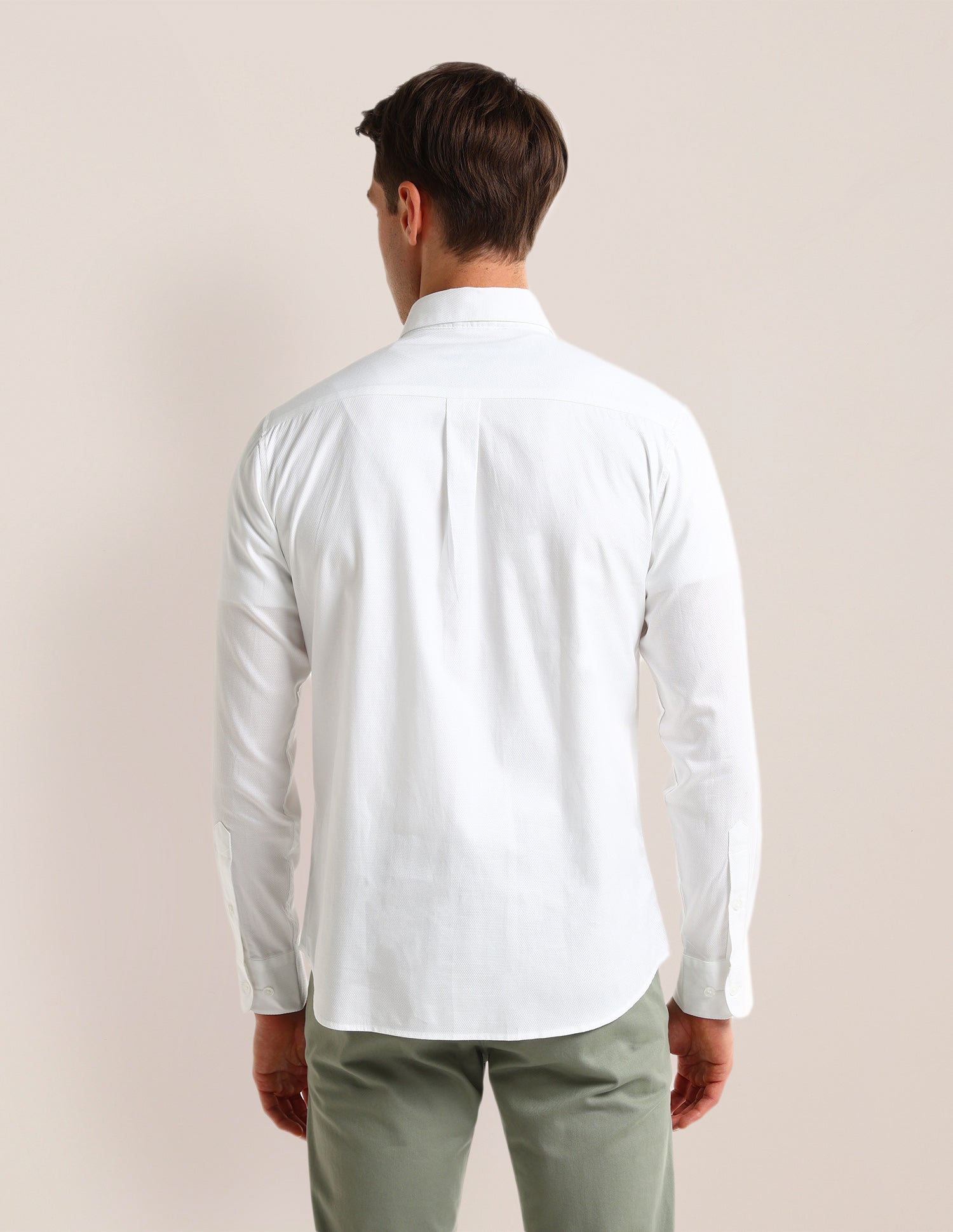 Solid Regular Fit Shirt White - U.S. POLO ASSN. | Large