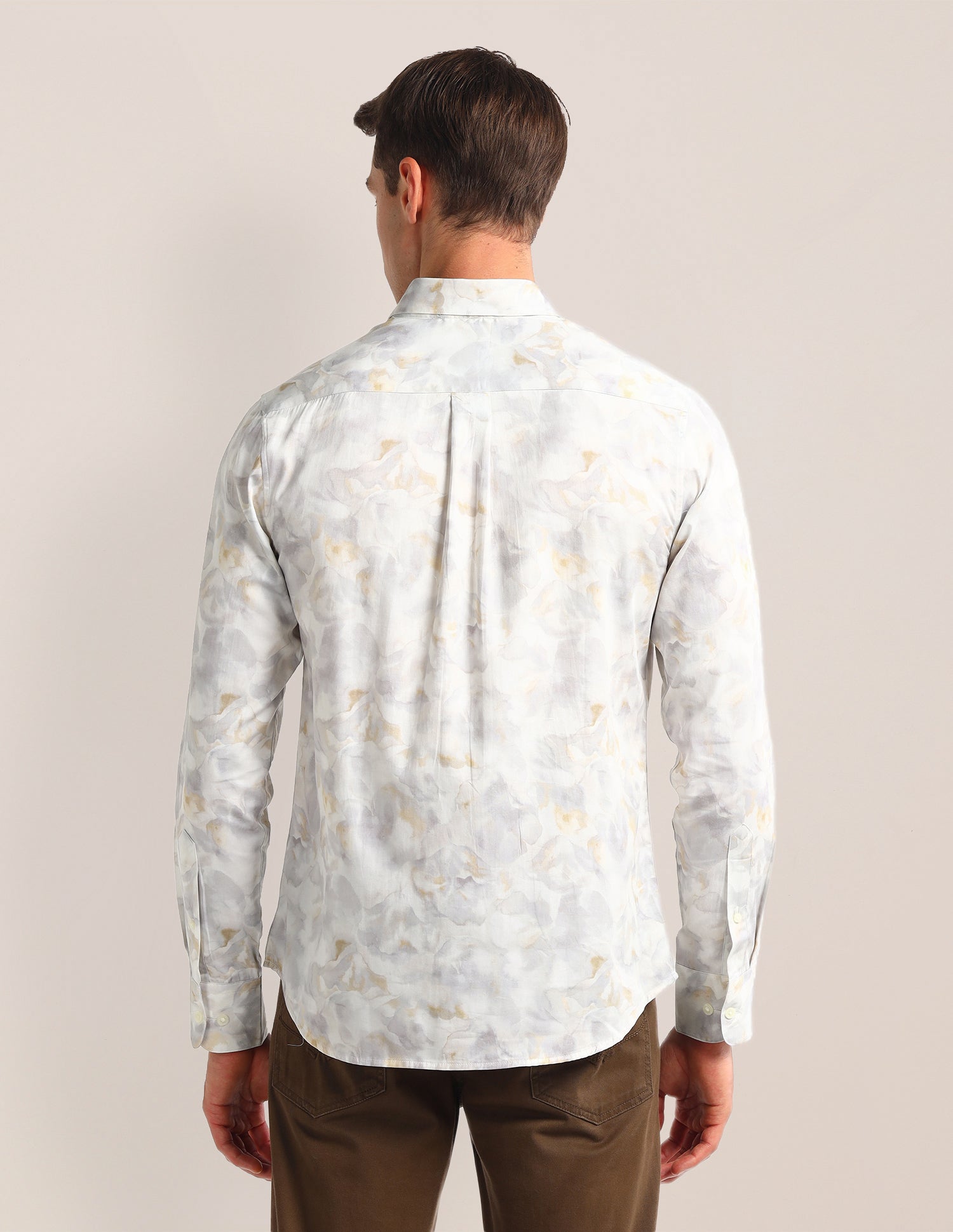 Abstract Regular Fit Shirt Light-Grey - U.S. POLO ASSN. | Large