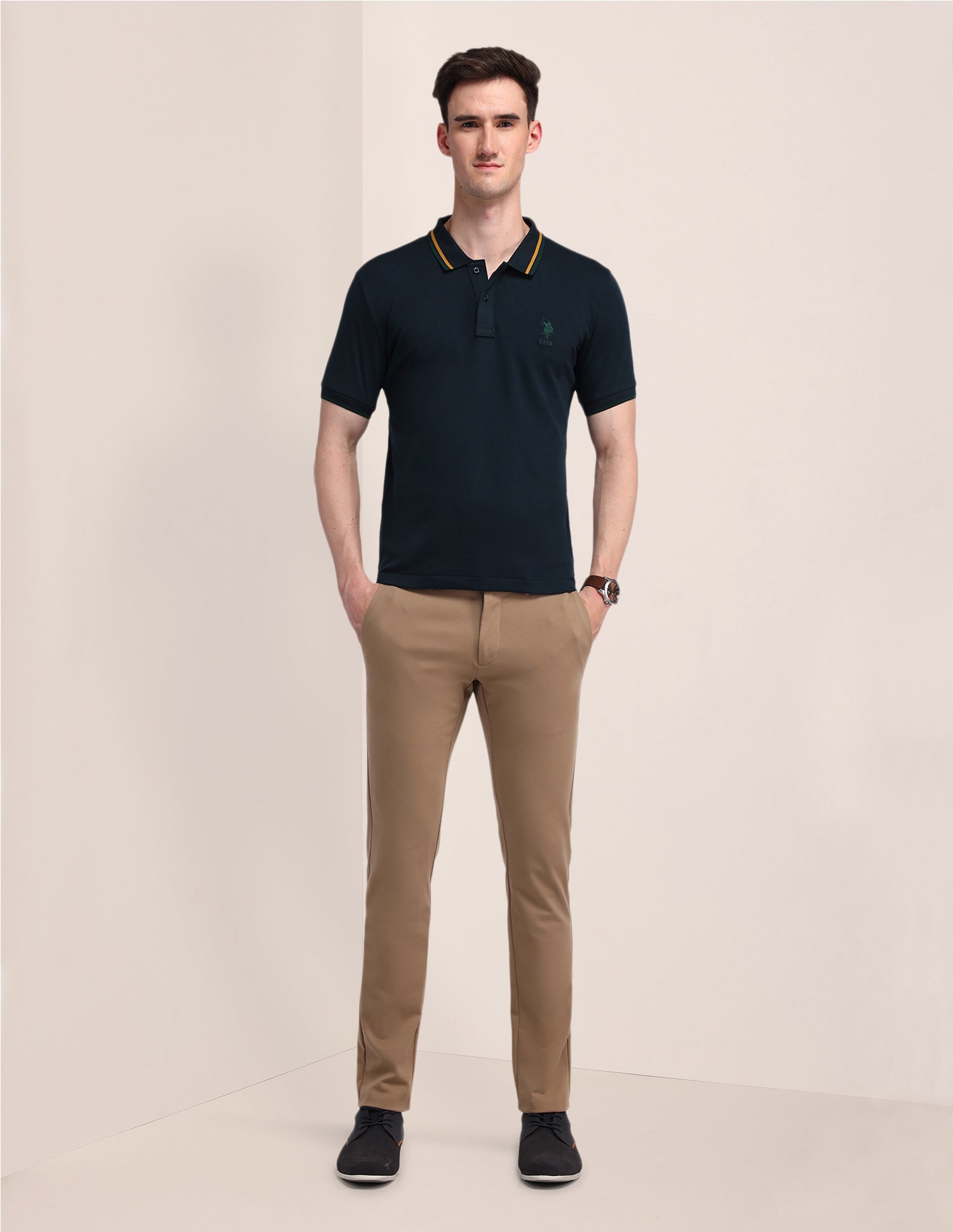 Solid Polo Shirt Navy - U.S. POLO ASSN. | Large