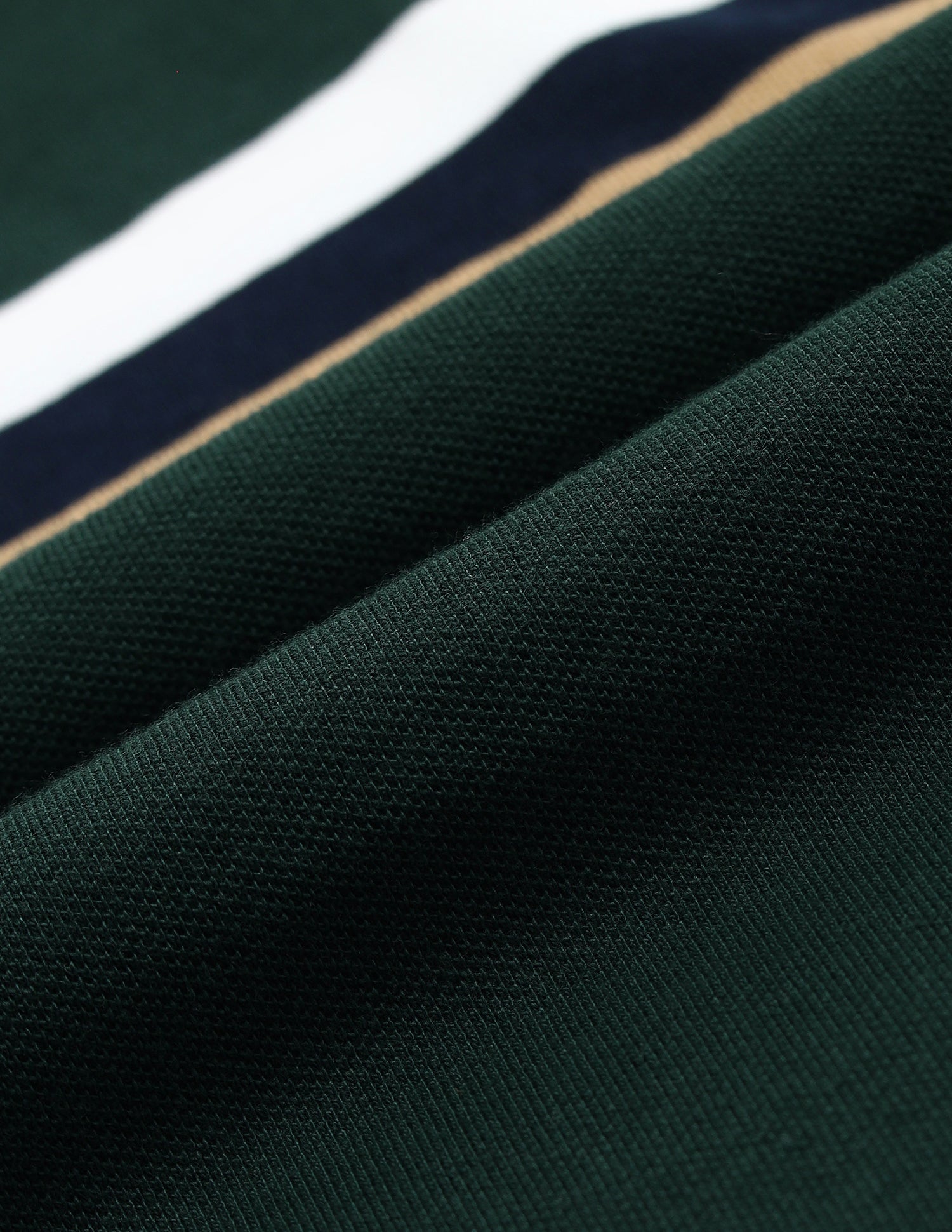 Horizontal Striped Slim Fit Polo Shirt Green - U.S. Polo Assn. India | Large
