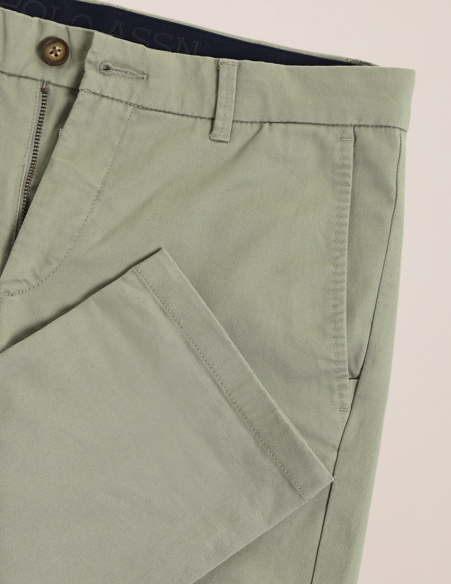 Denver Slim Fit Twill Trousers Light-Green - U.S. POLO ASSN. | Large