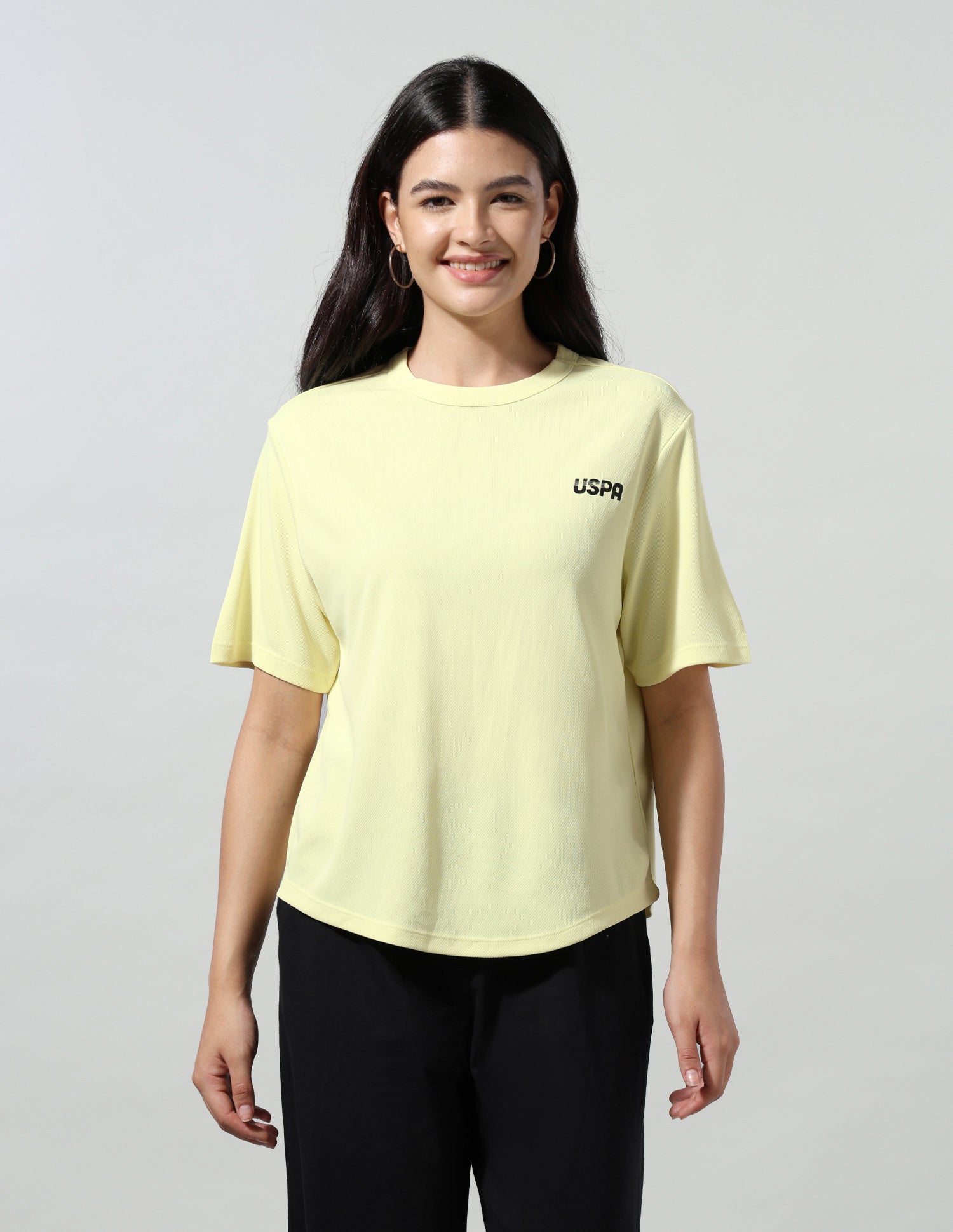 Solid Regular Fit T-Shirt Green - U.S. Polo Assn. India | Large