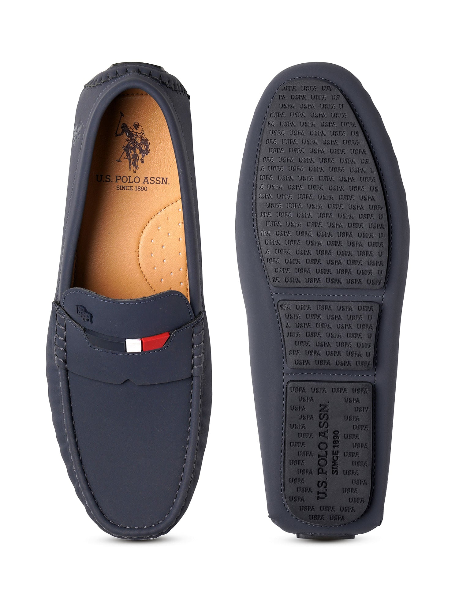 Men Galer Textured Loafer Navy - U.S. Polo Assn. India | Large