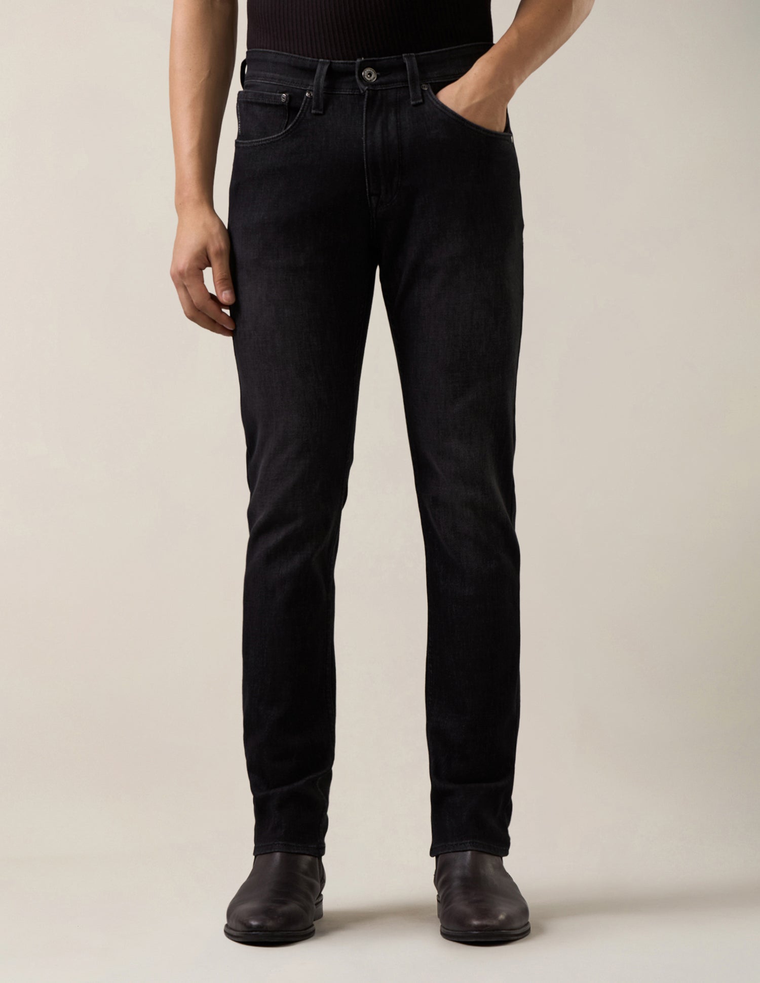 Brandon Slim-Tapered Fit Black Jeans Black - U.S. Polo Assn. India | Large