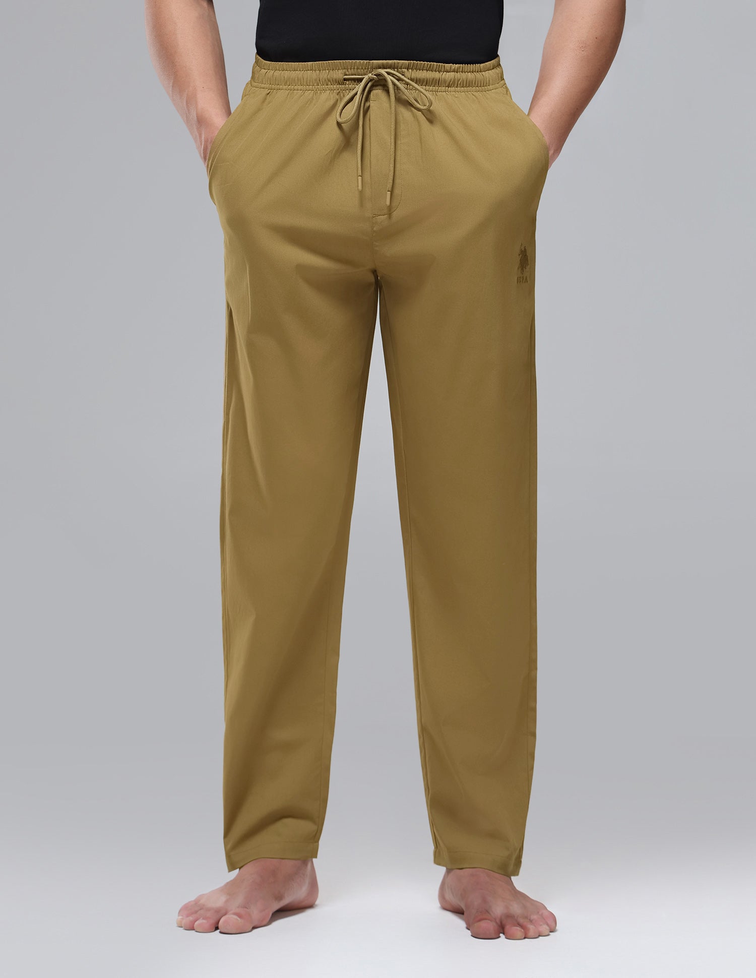 Midrise Pure Cotton OELP1 Pyjamas Dull Gold - U.S. Polo Assn. India | Large
