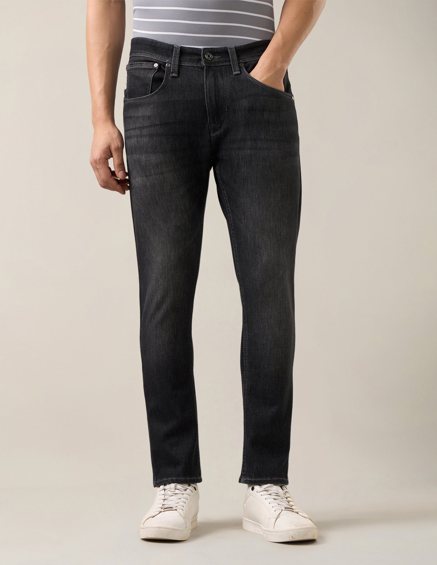 Henry Tapered Fit Black Jeans Black - U.S. Polo Assn. India | Large