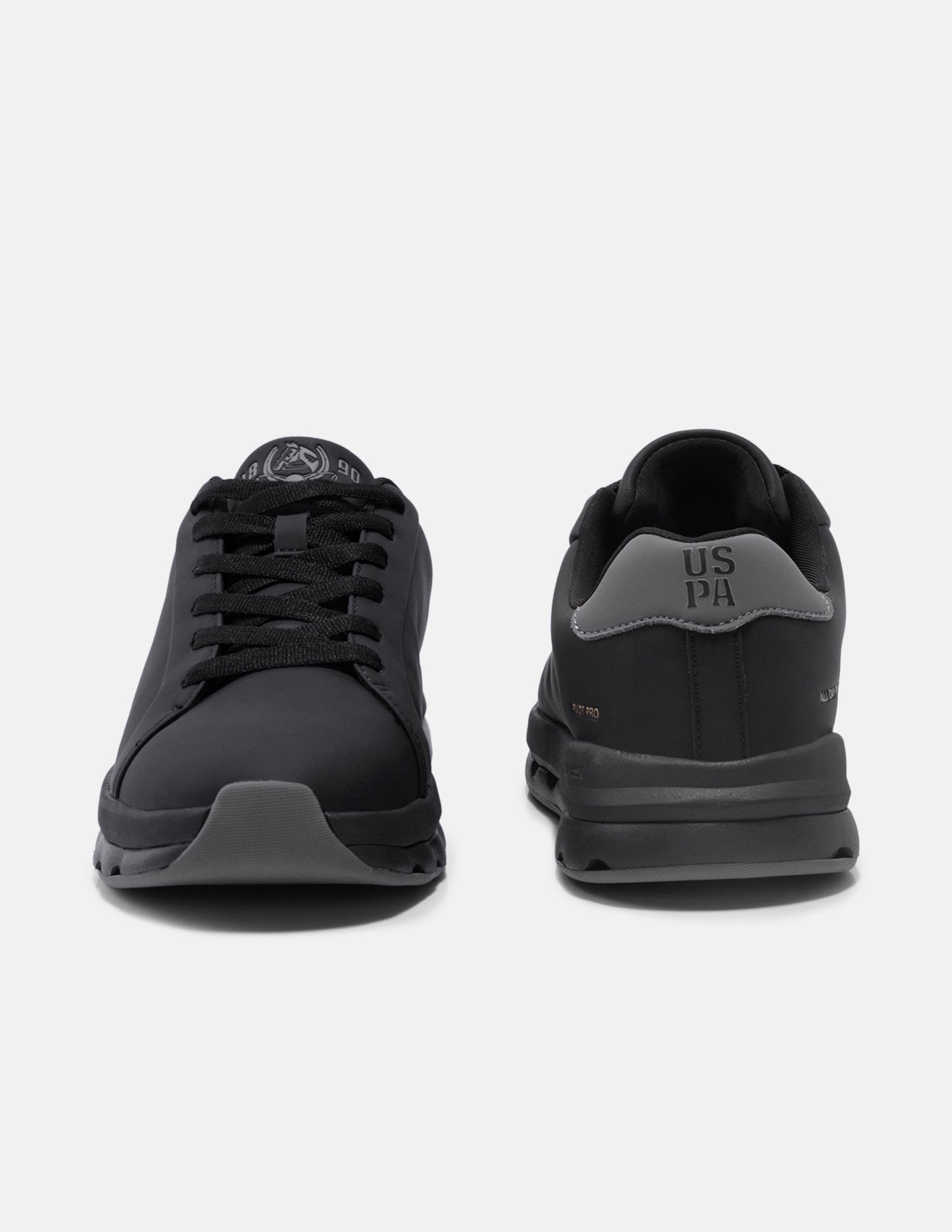 Round Toe Pivot Pro Sneakers Black - U.S. Polo Assn. India | Large