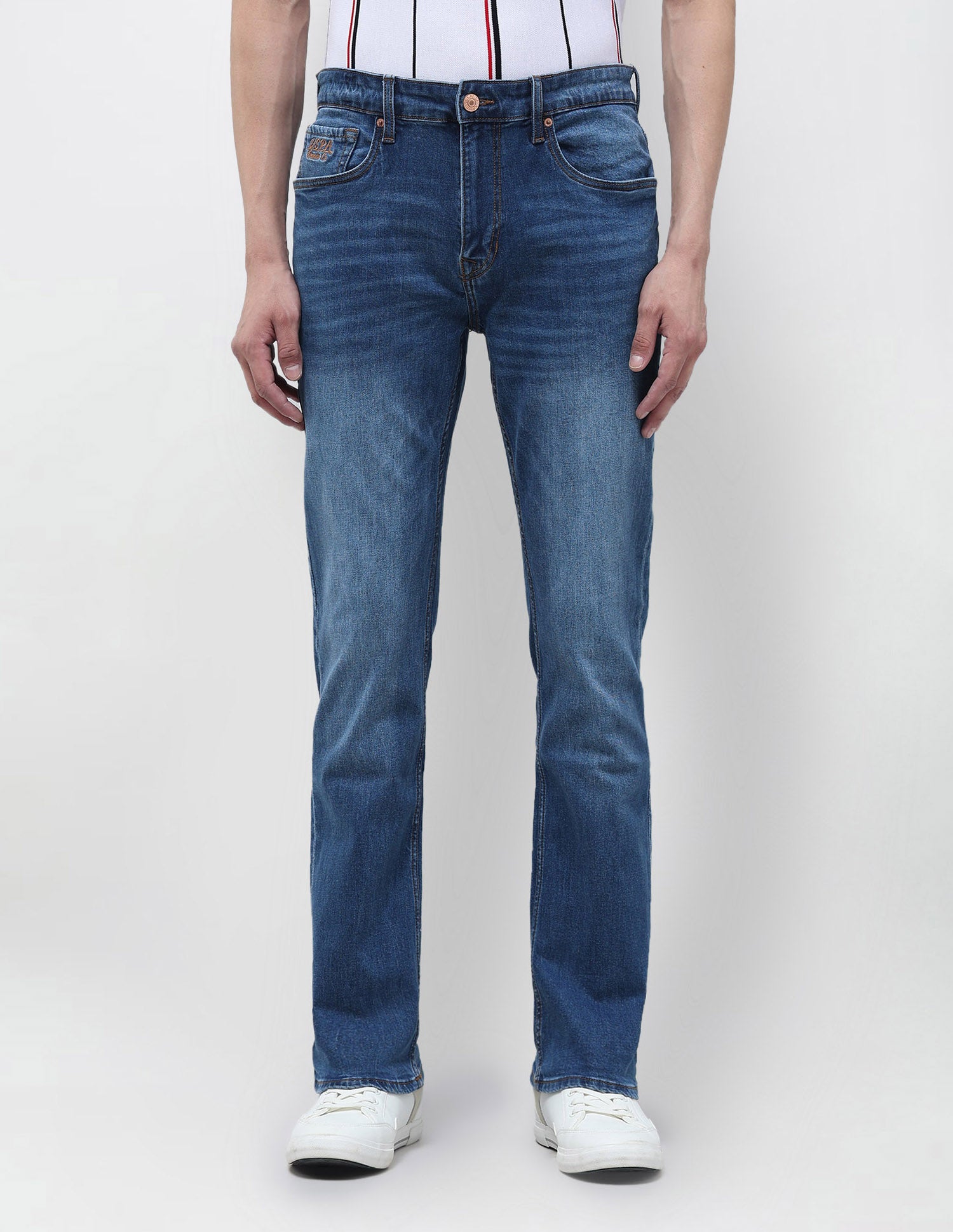 Harold Slim Straight Fit Blue Jeans Indigo - U.S. POLO ASSN. | Large