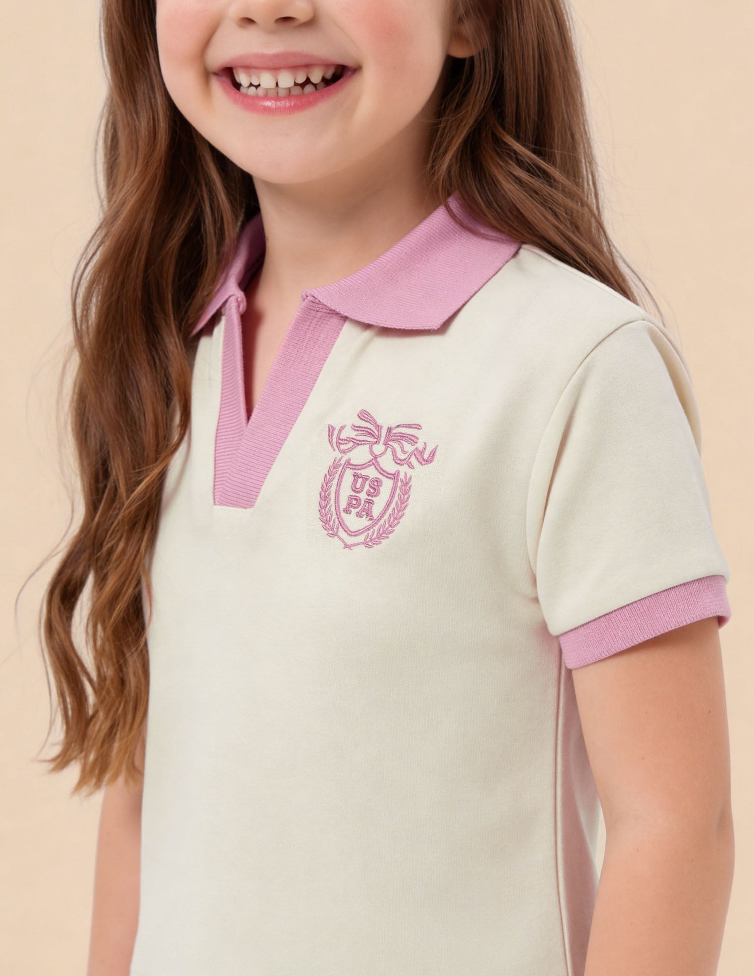 Solid Regular Fit Top Off White - U.S. Polo Assn. India | Large