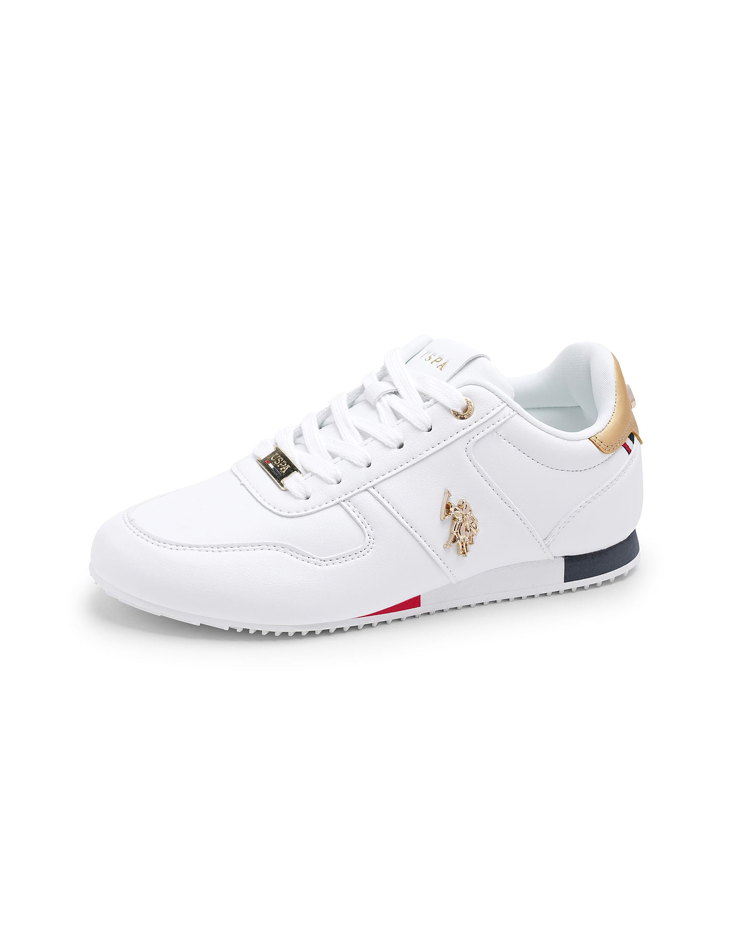 Women Lace Ups Logo Sorrento 2.0 Sneakers White - U.S. POLO ASSN. | Large